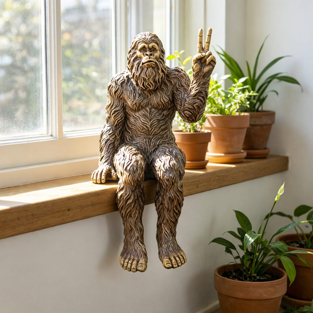 Funny Bigfoot Garden Statue
