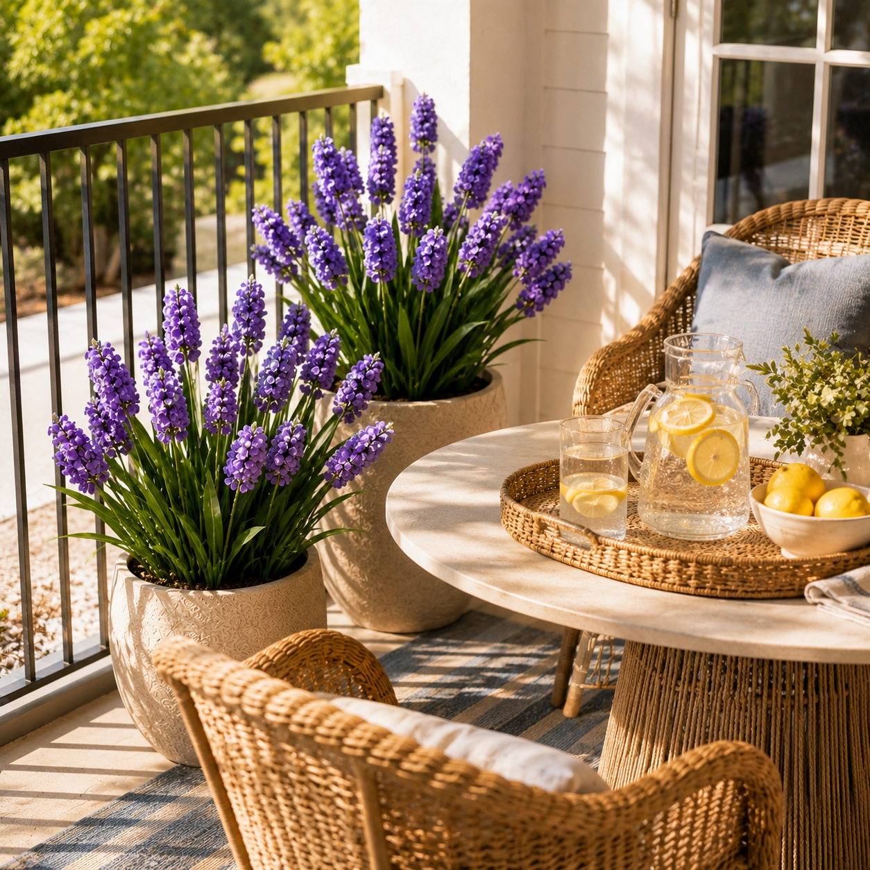 3-Flower Artificial Lavender Stem