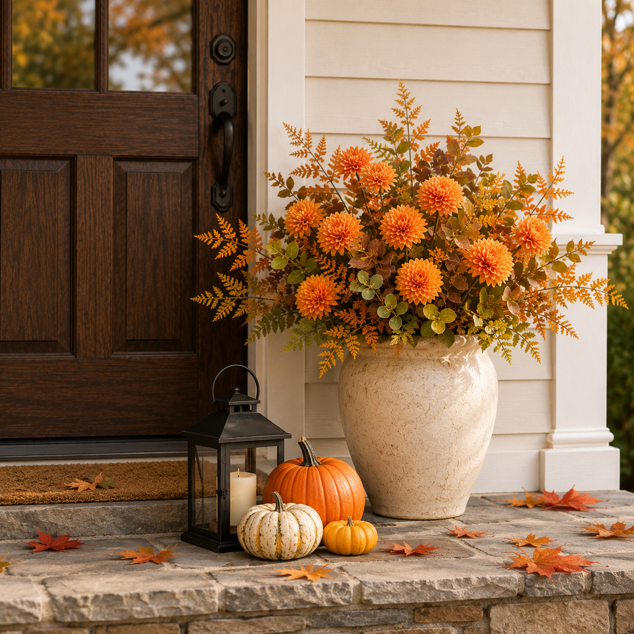 6-Pack Artificial Fall Flowers for Outdoor