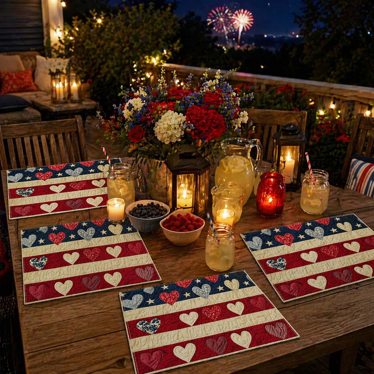 4-Piece 250th Anniversary Patriotic Placemats