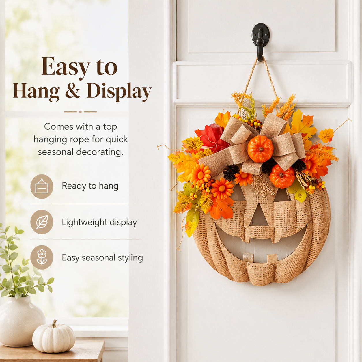 Pumpkin Door Hanger