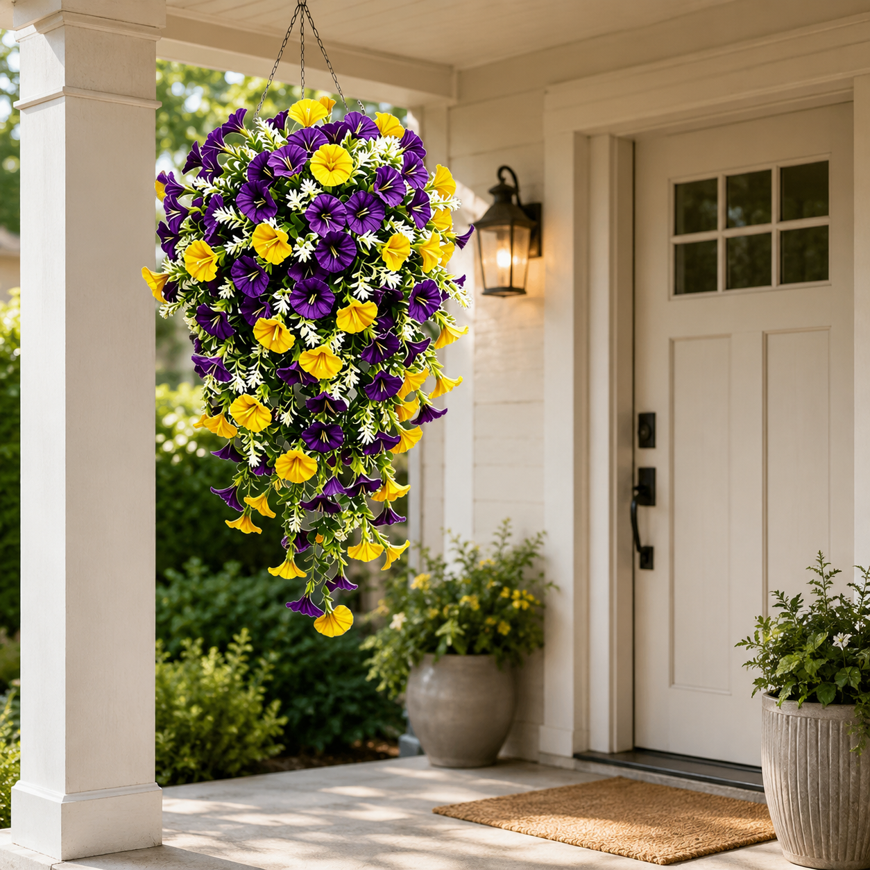 7-Piece Spring & Summer Artificial Morning Glory Hanging Vine