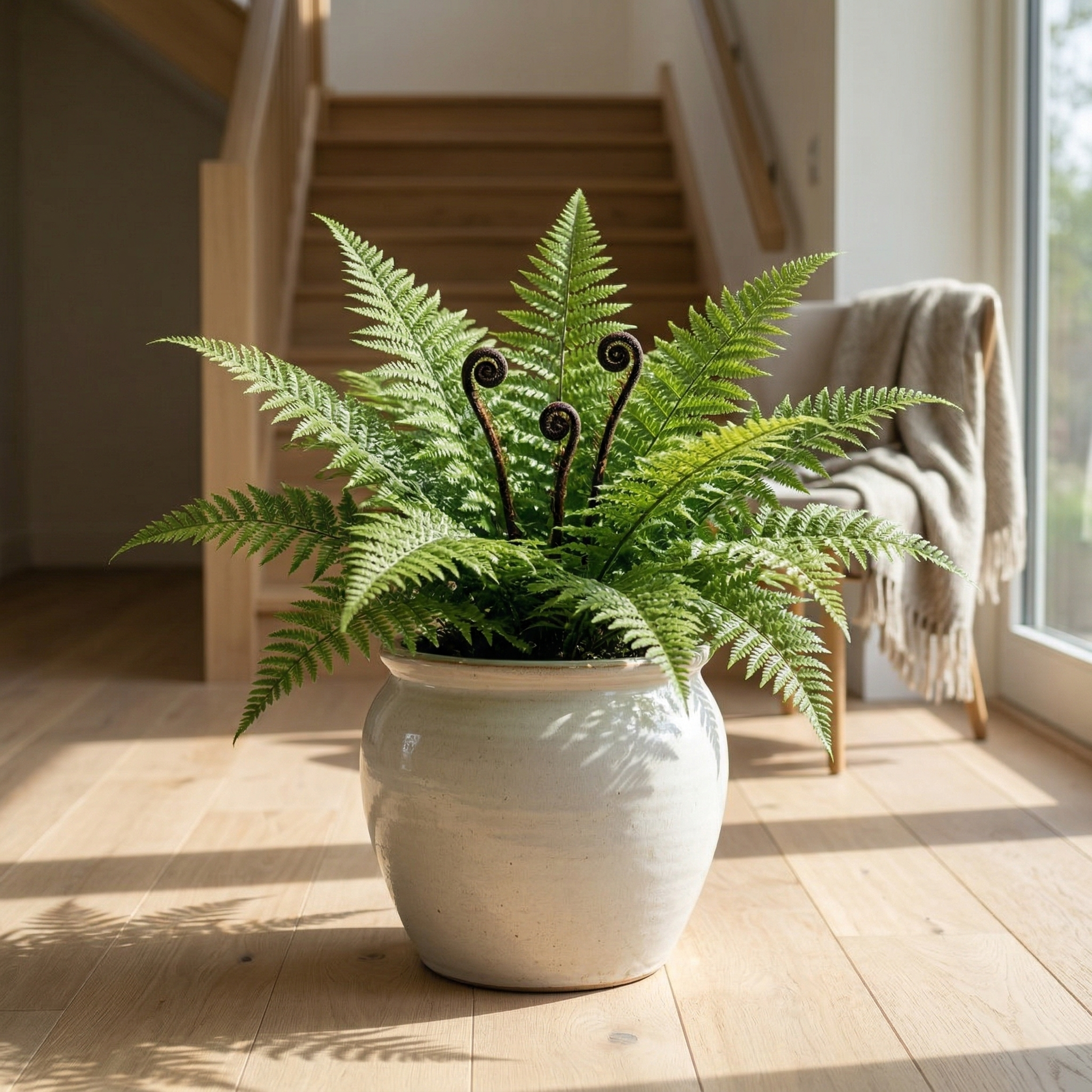 Large 3-Head Persian Leaf Fern Plant