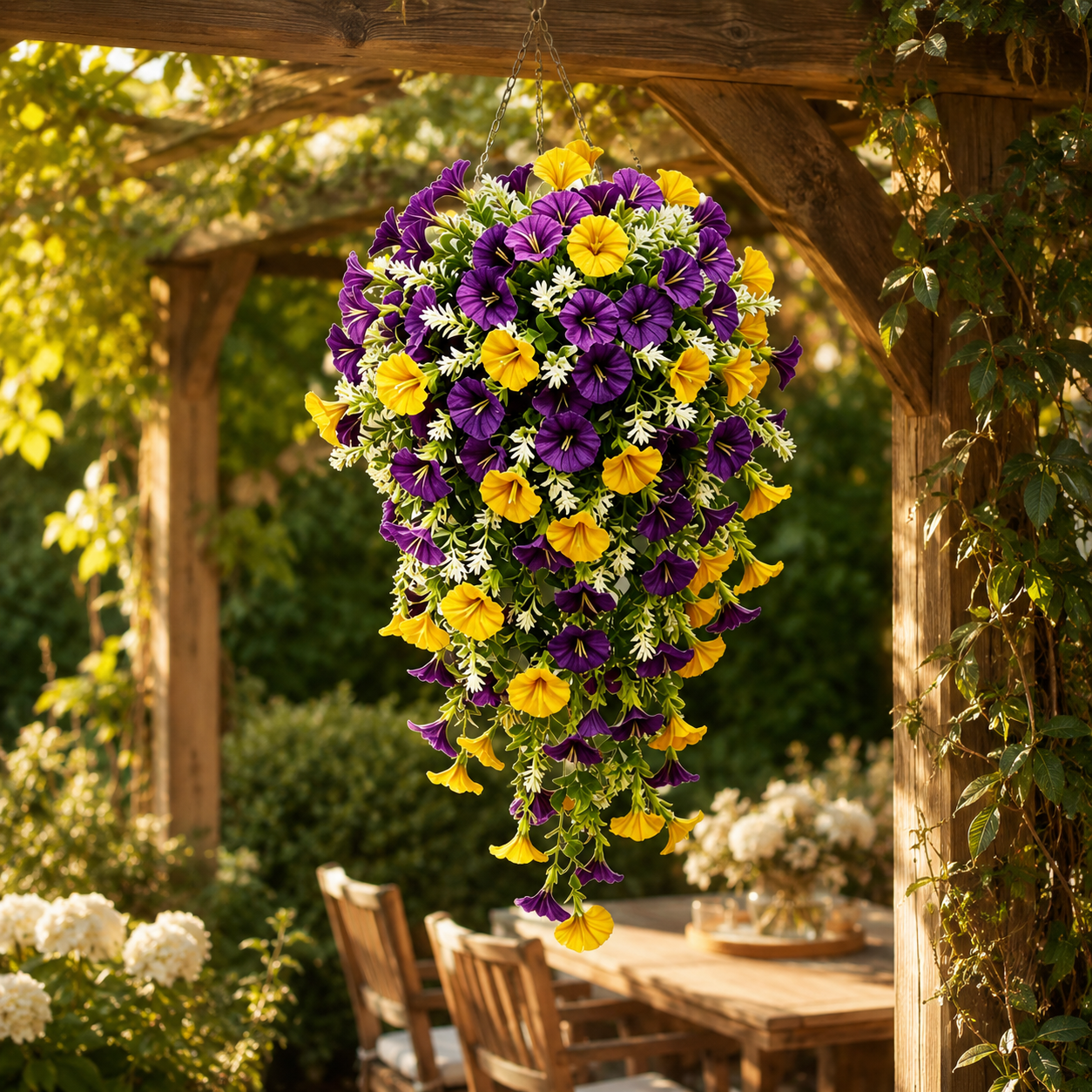 7-Piece Spring & Summer Artificial Morning Glory Hanging Vine