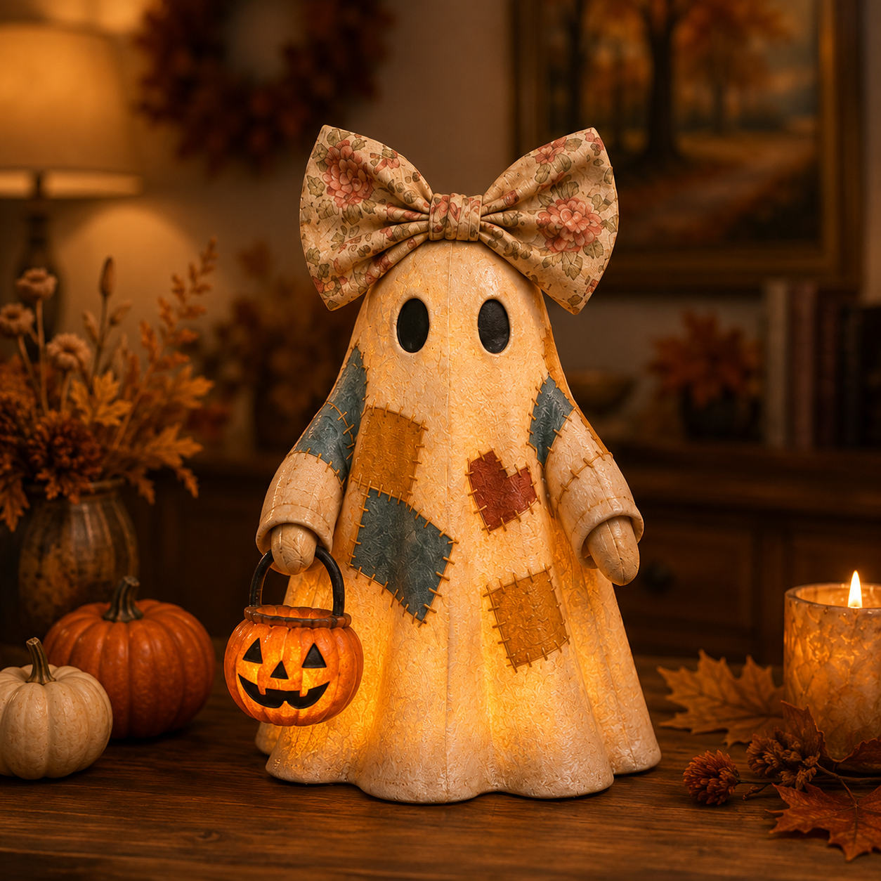 Lighted Ghost Halloween Decor