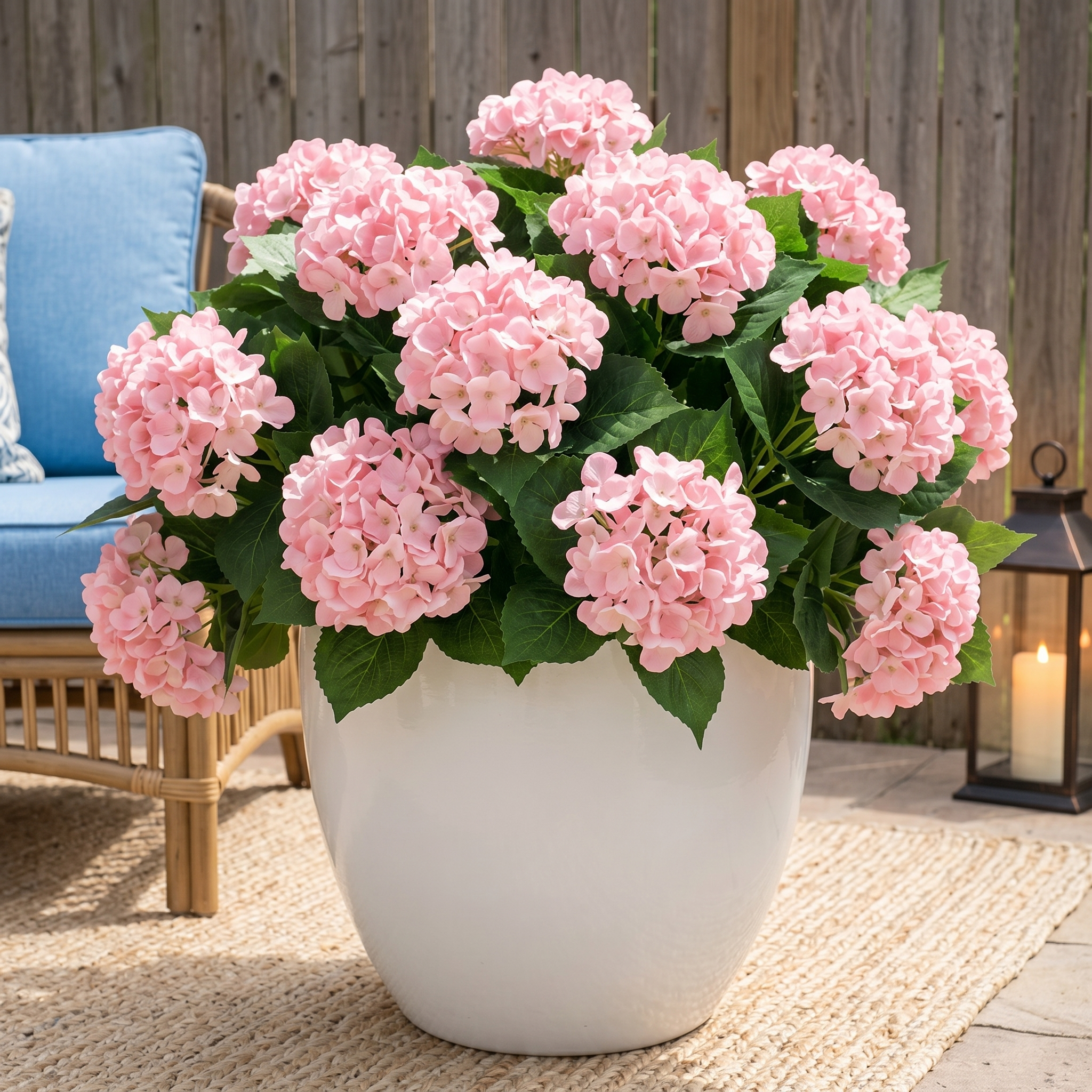 3-Piece UV-Resistant Artificial Hydrangea Bundles