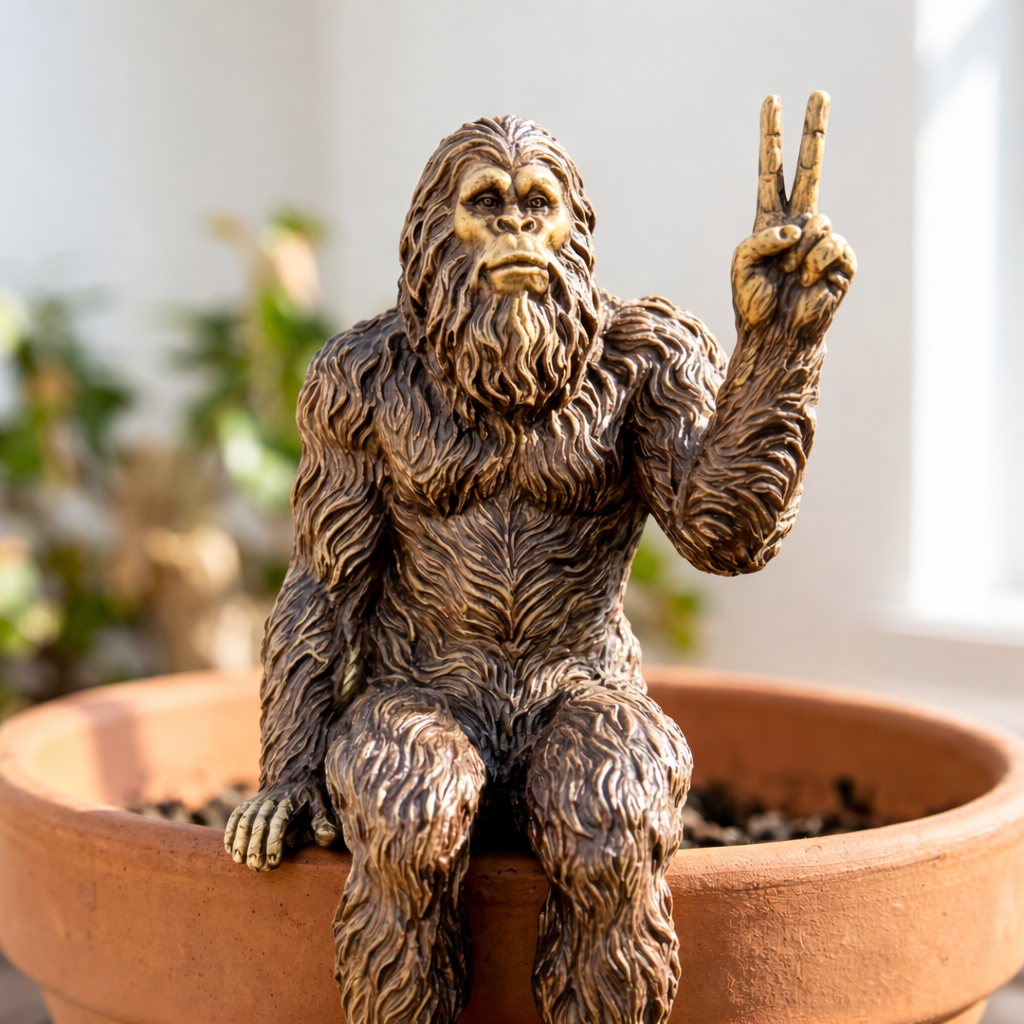 Funny Bigfoot Garden Statue