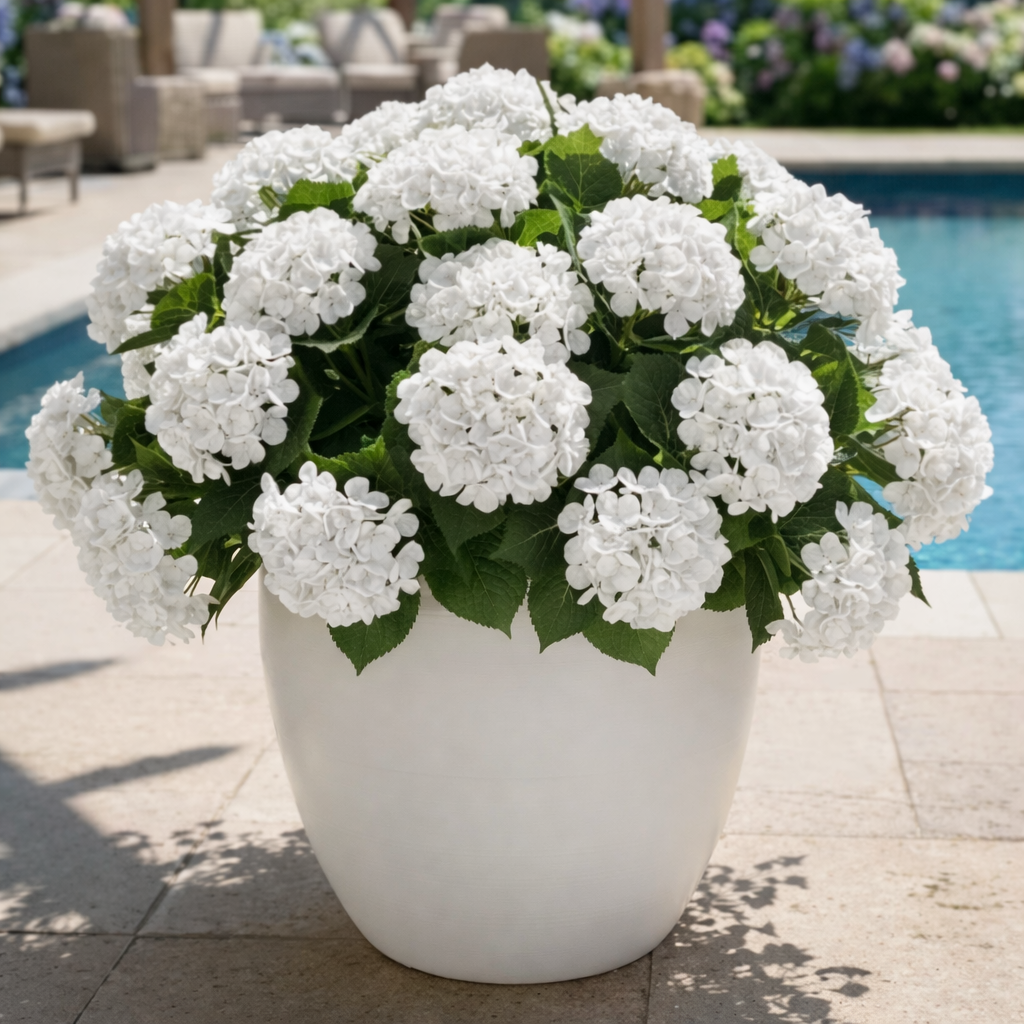 3-Piece UV-Resistant Artificial Hydrangea Bundles