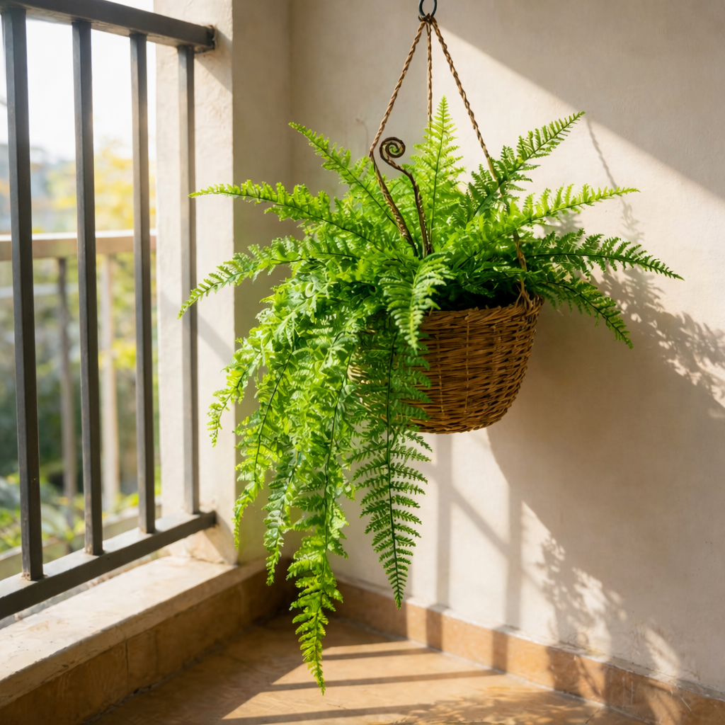 Large 3-Head Persian Leaf Fern Plant