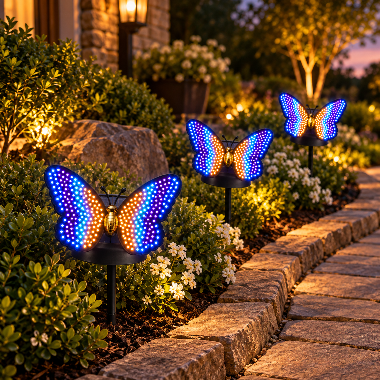 Dancing Butterfly Solar Garden Light