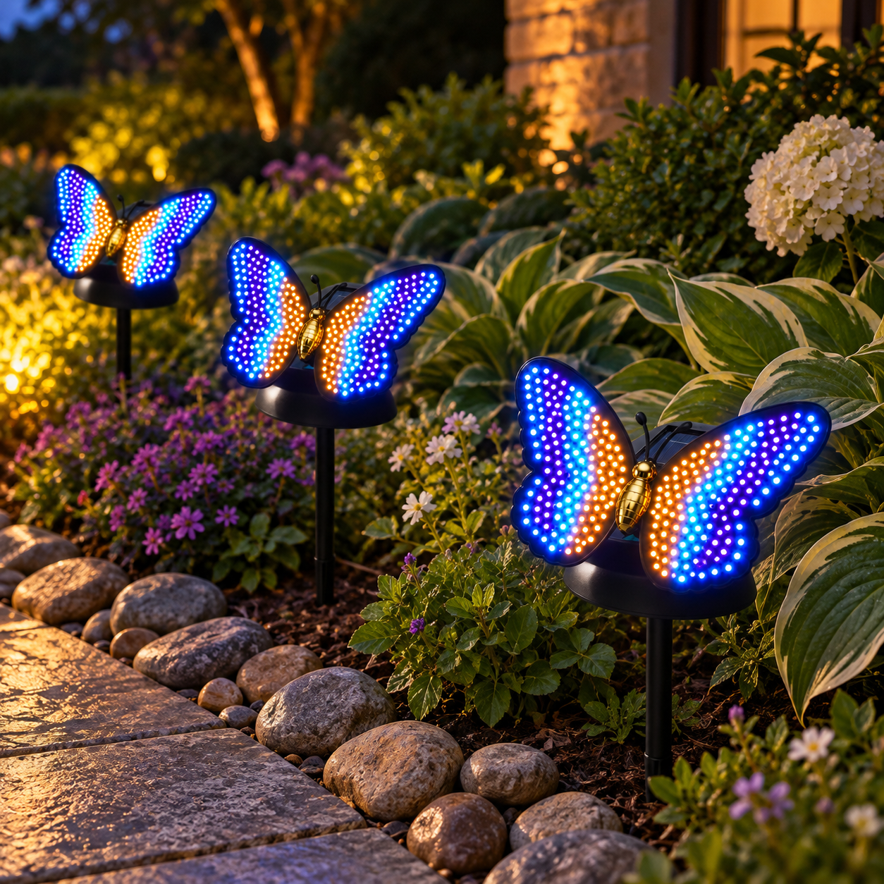 Dancing Butterfly Solar Garden Light