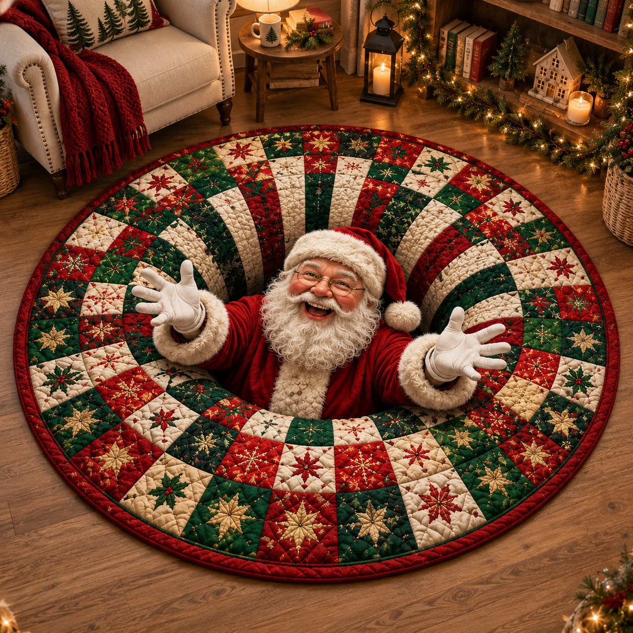 3D Christmas Magic Illusion Rug