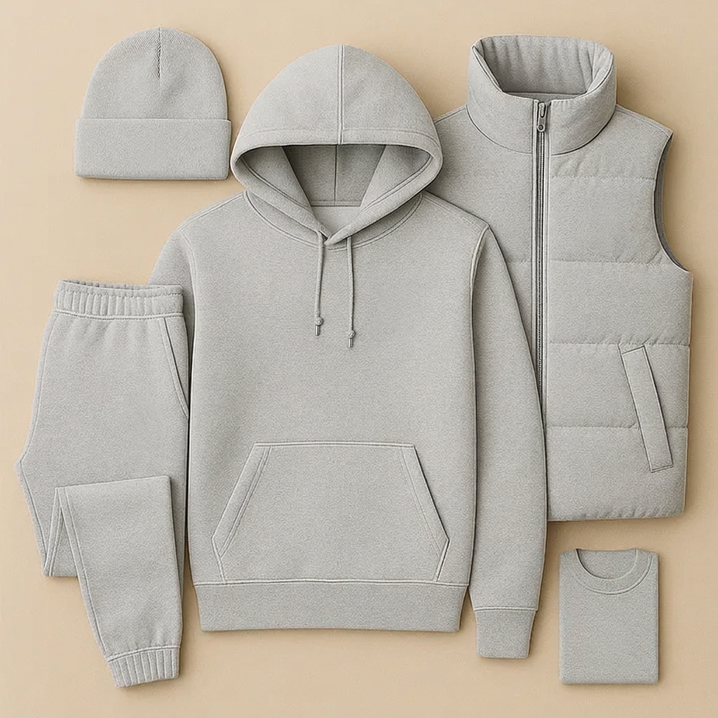 Streetwear Set - Hoodie, Pants and Vest
