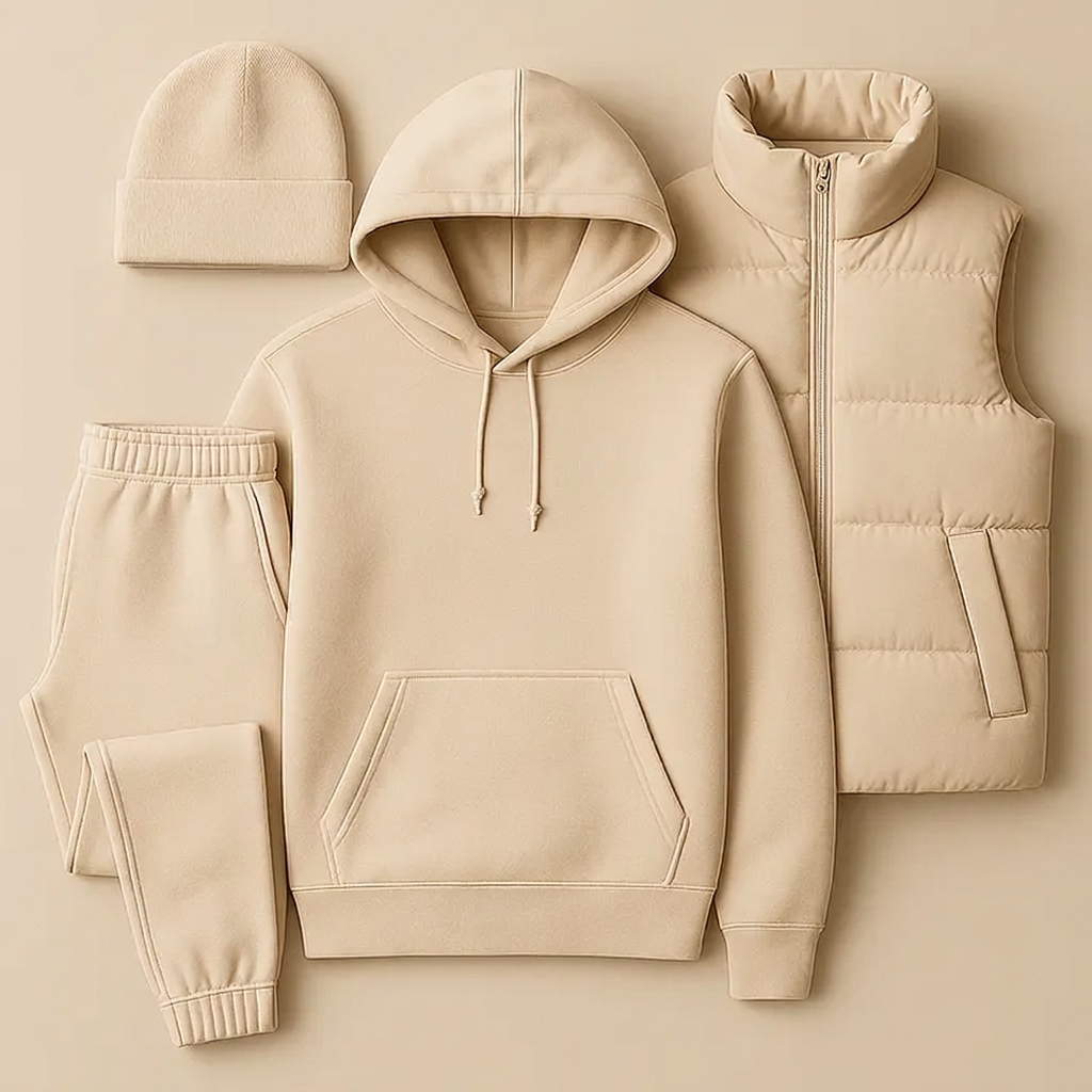 Streetwear Set - Hoodie, Pants and Vest