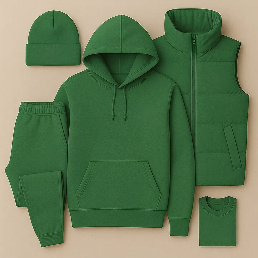 Streetwear Set - Hoodie, Pants and Vest