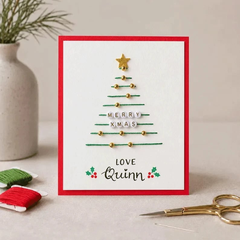 🎄🧵Christmas String Art Greeting Card DIY Kit