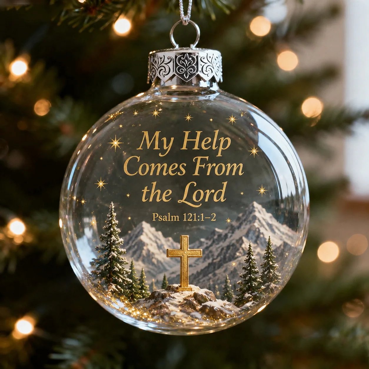  Psalms Scripture Christmas Ornament