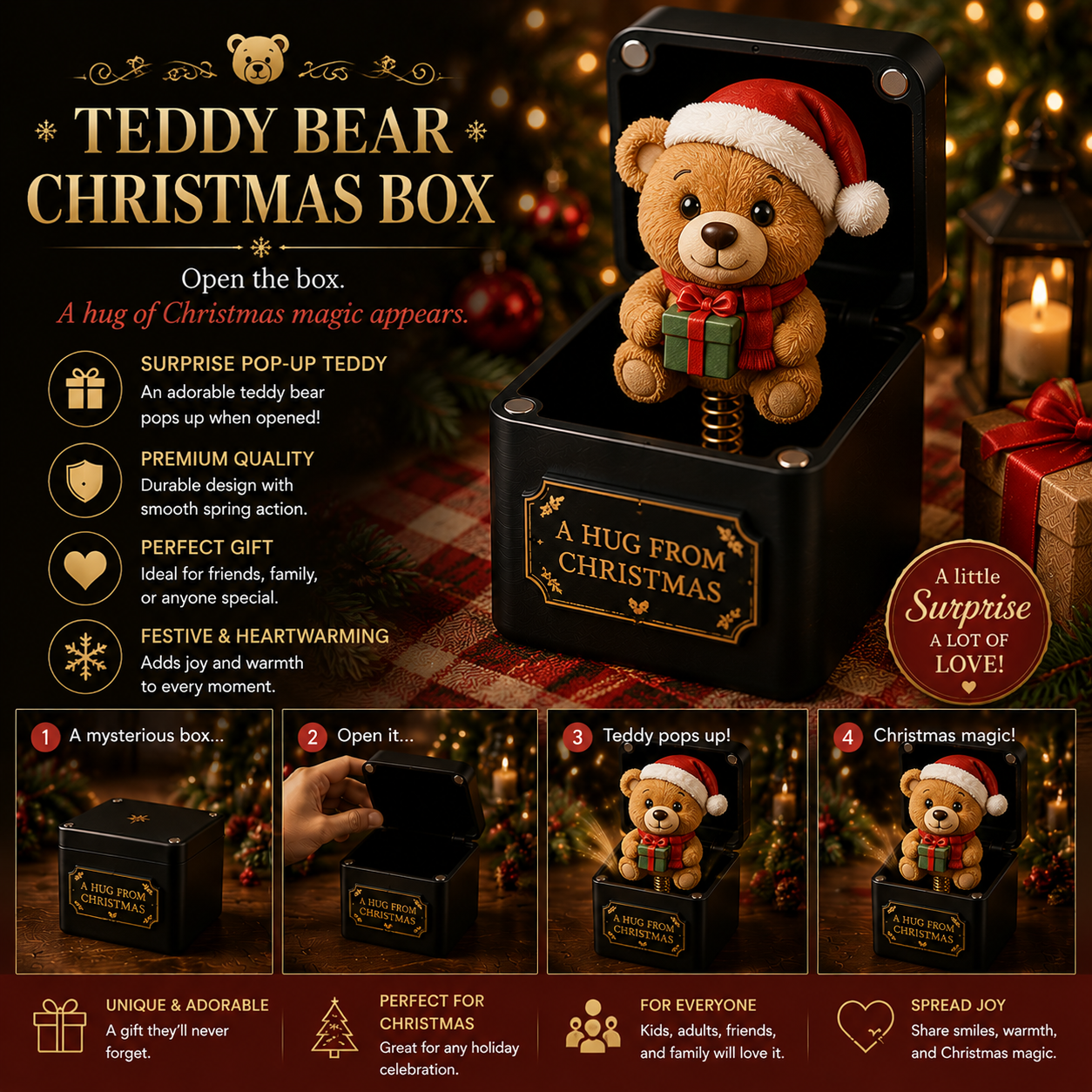 Teddy Bear Christmas Box
