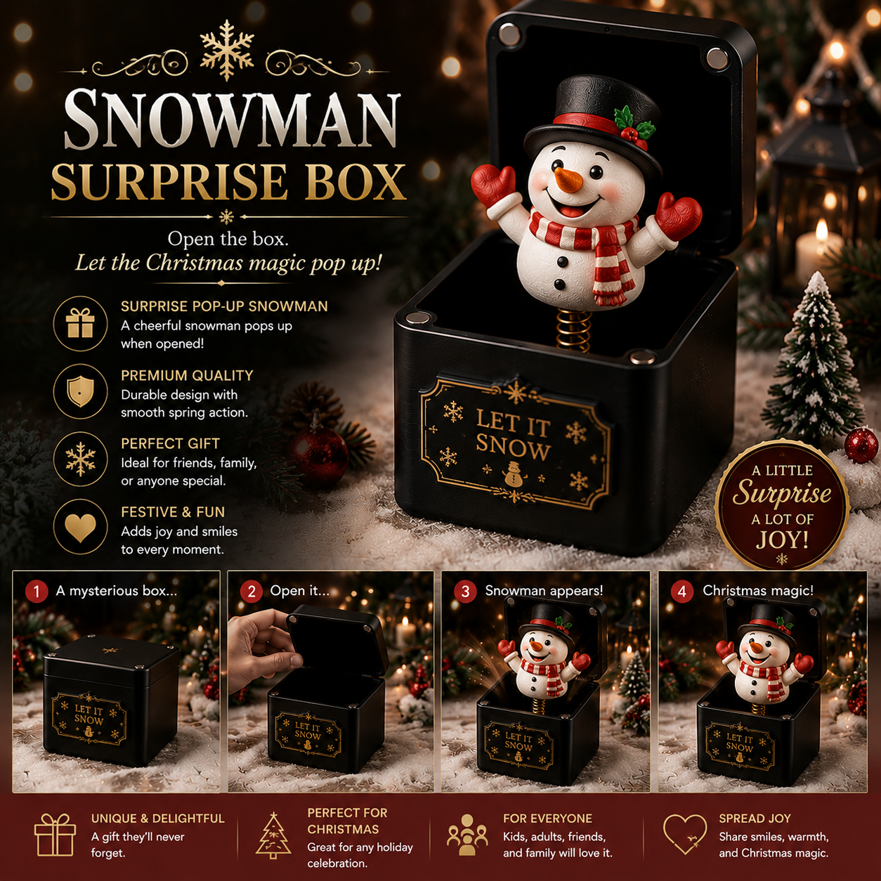 Snowman Surprise Box