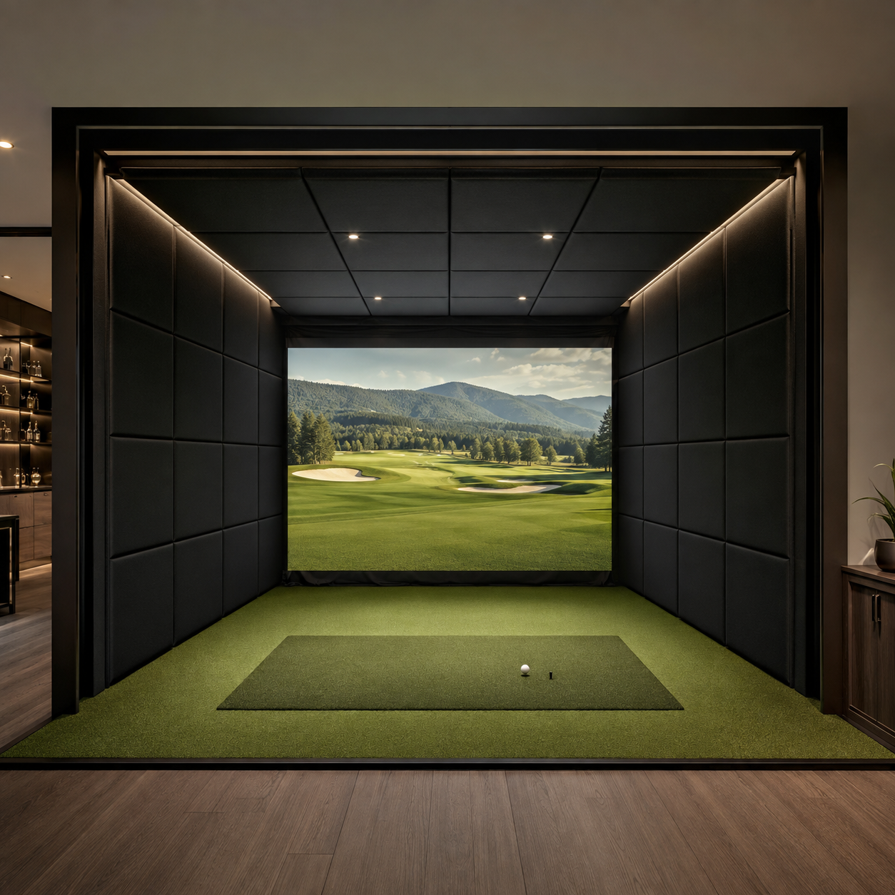Custom Golf Simulator Room Package