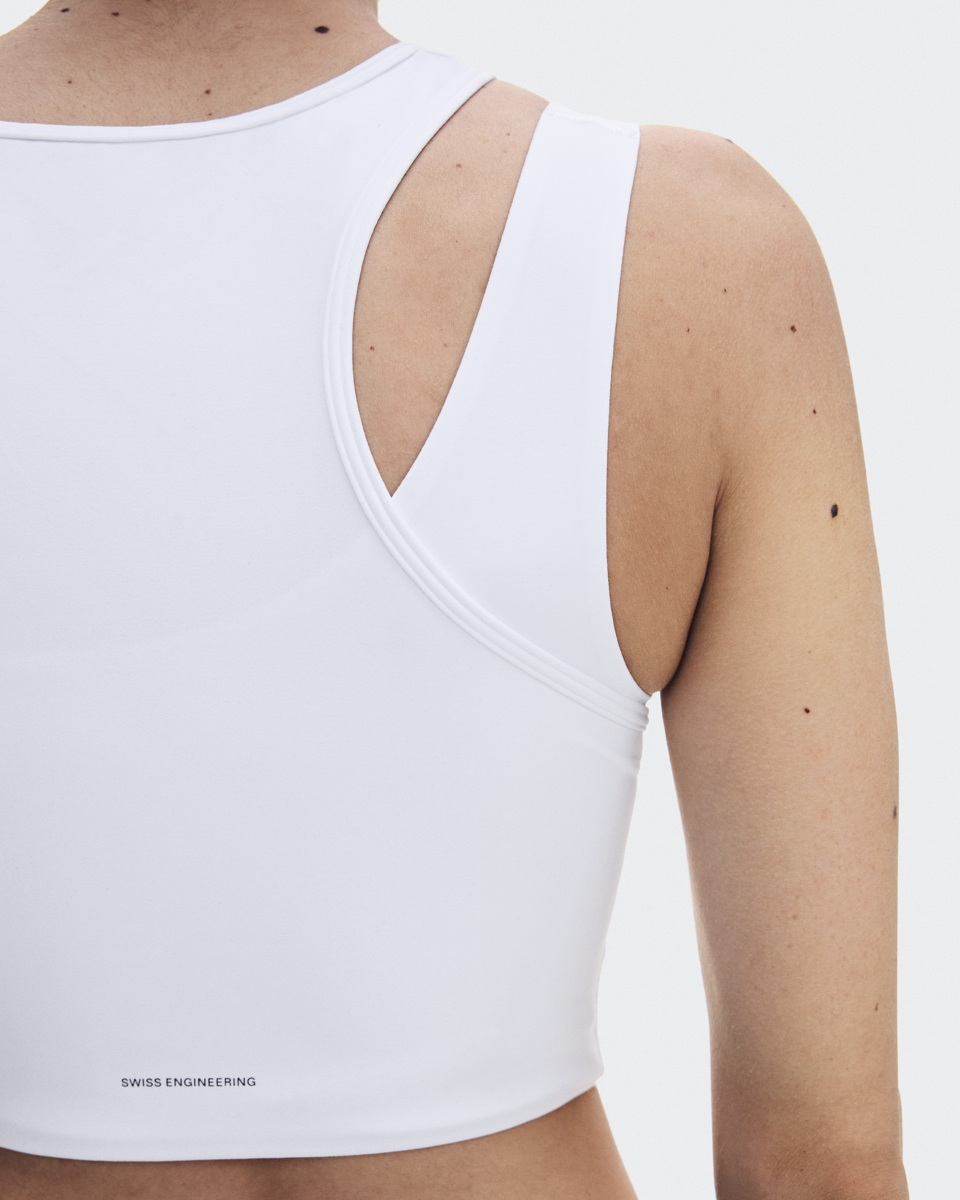 Studio Asymmetric Crop - White