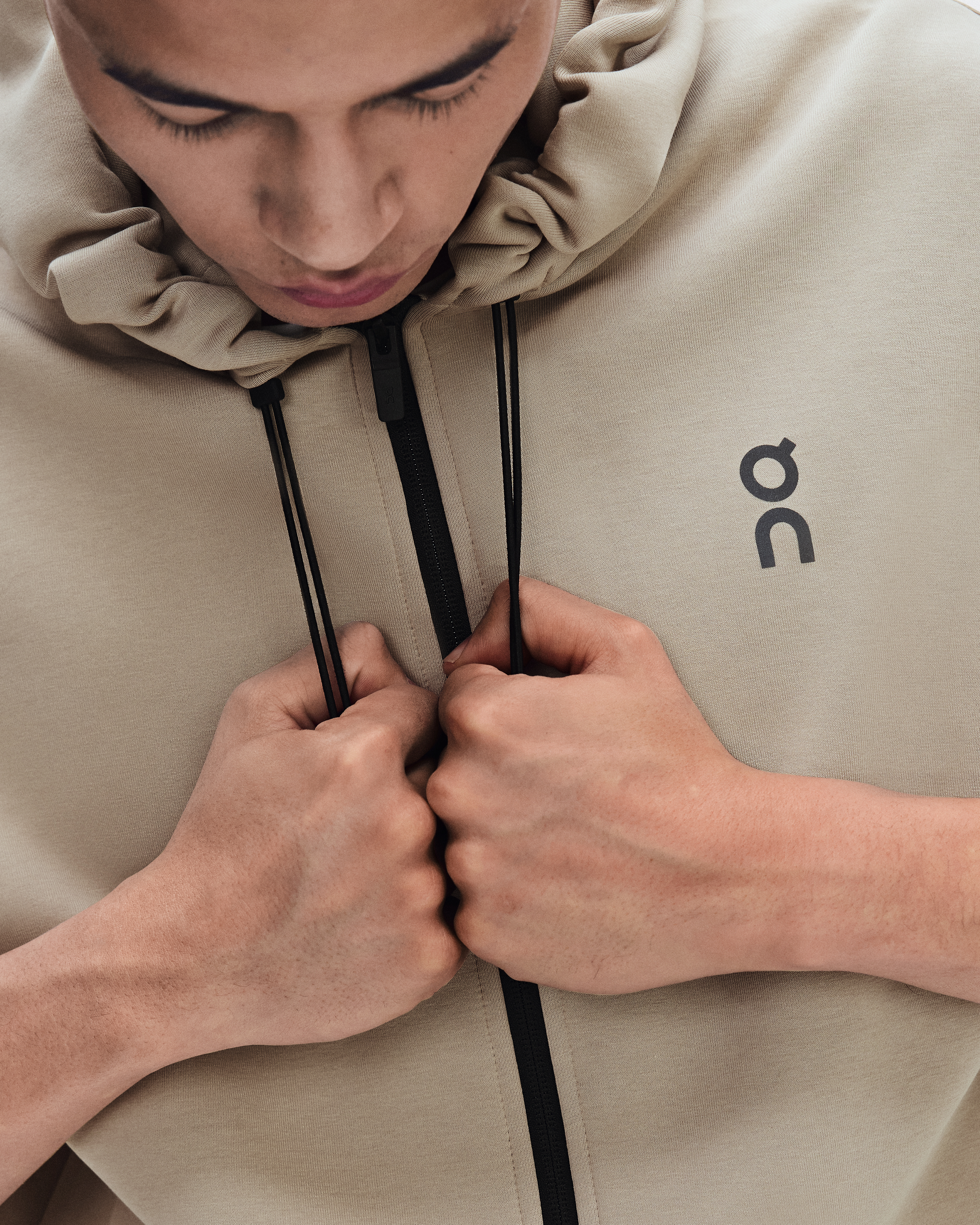 Focus Tech Zip Hoodie - Desert