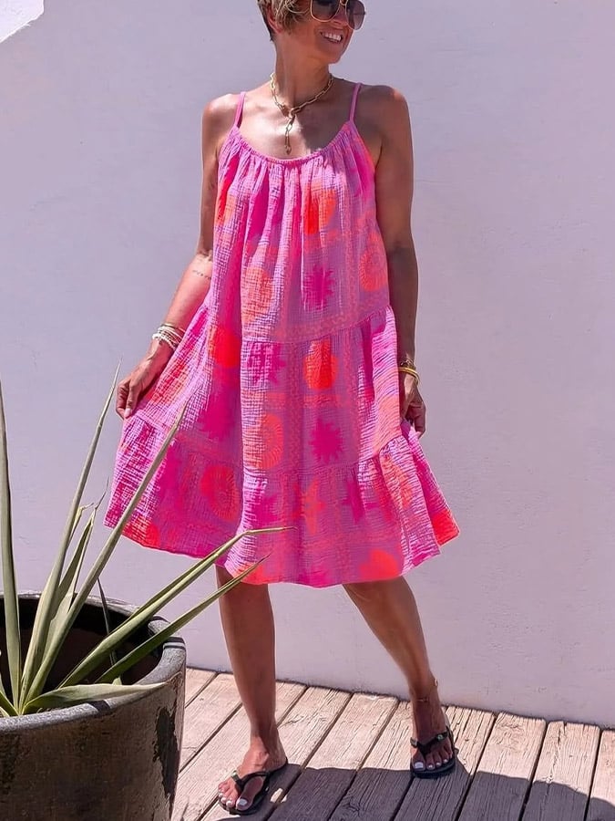 ✨Stylish Resort Printed Slip Dress