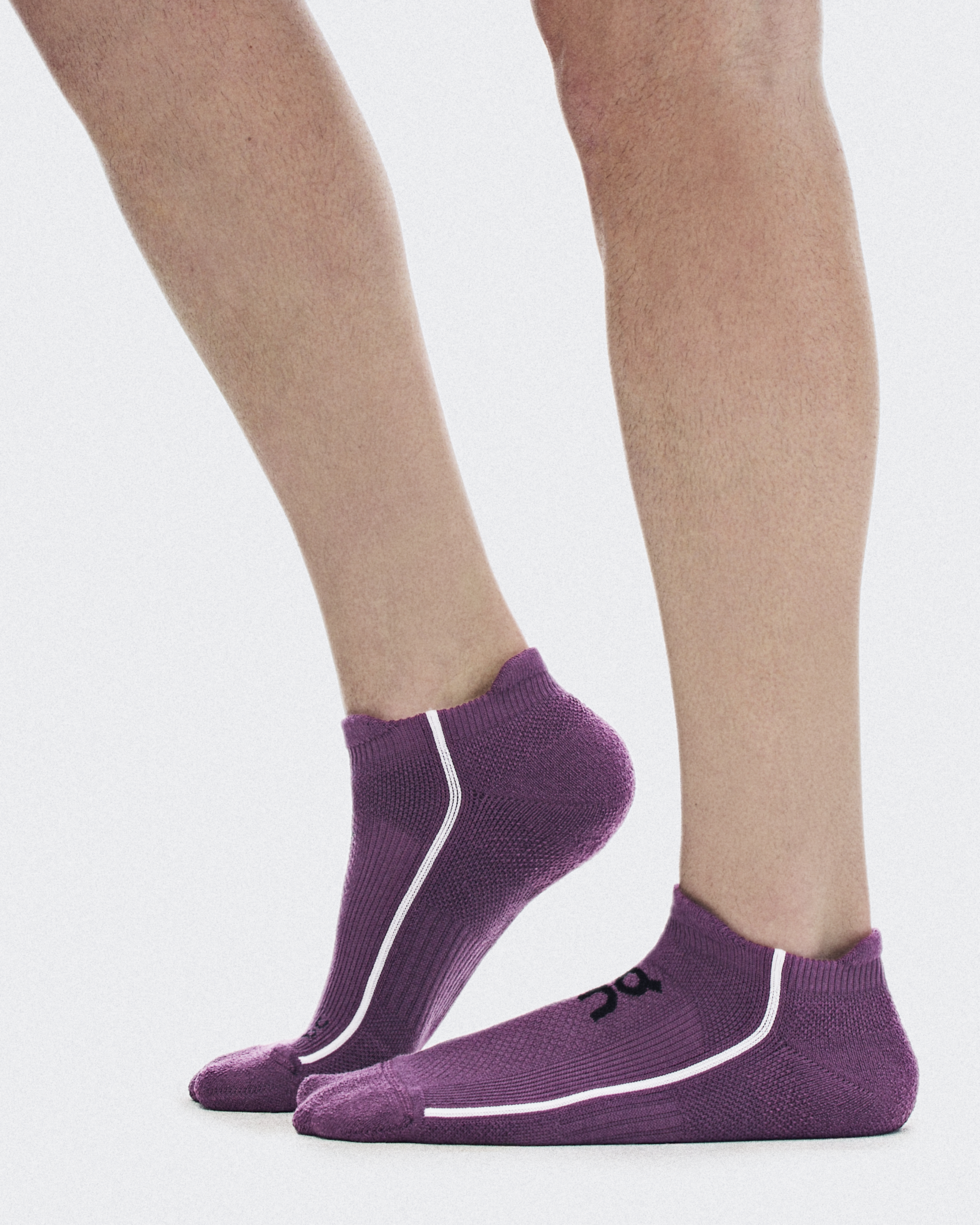 Court Sock Low - Cassis | White