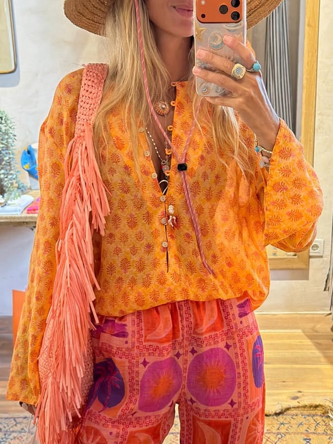Printed Loose-Fit Shirt