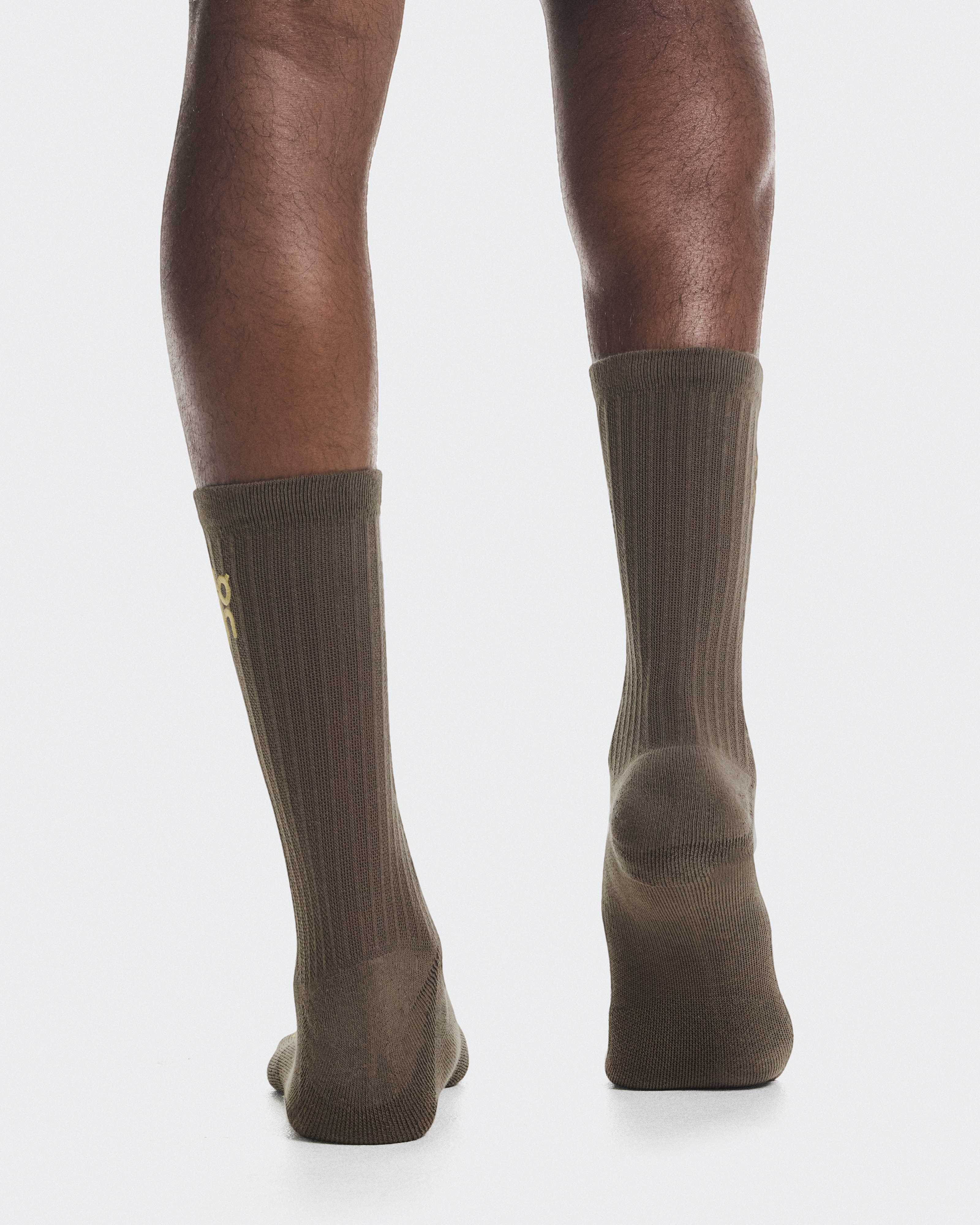 Embroidered Logo Sock 3P Year of the Horse - Grizzly | Ivory