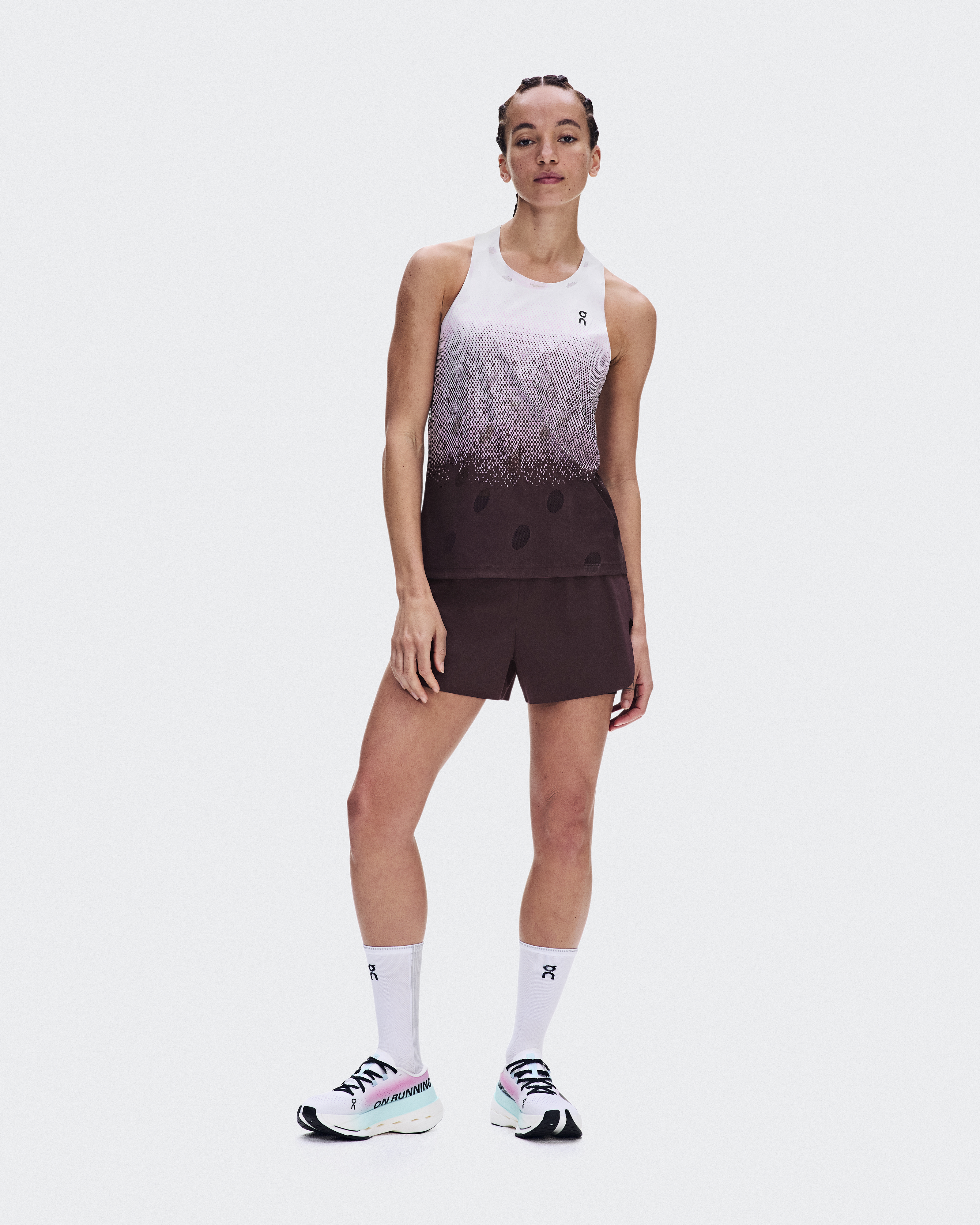 Zero Tank Breathe - Foxglove | White