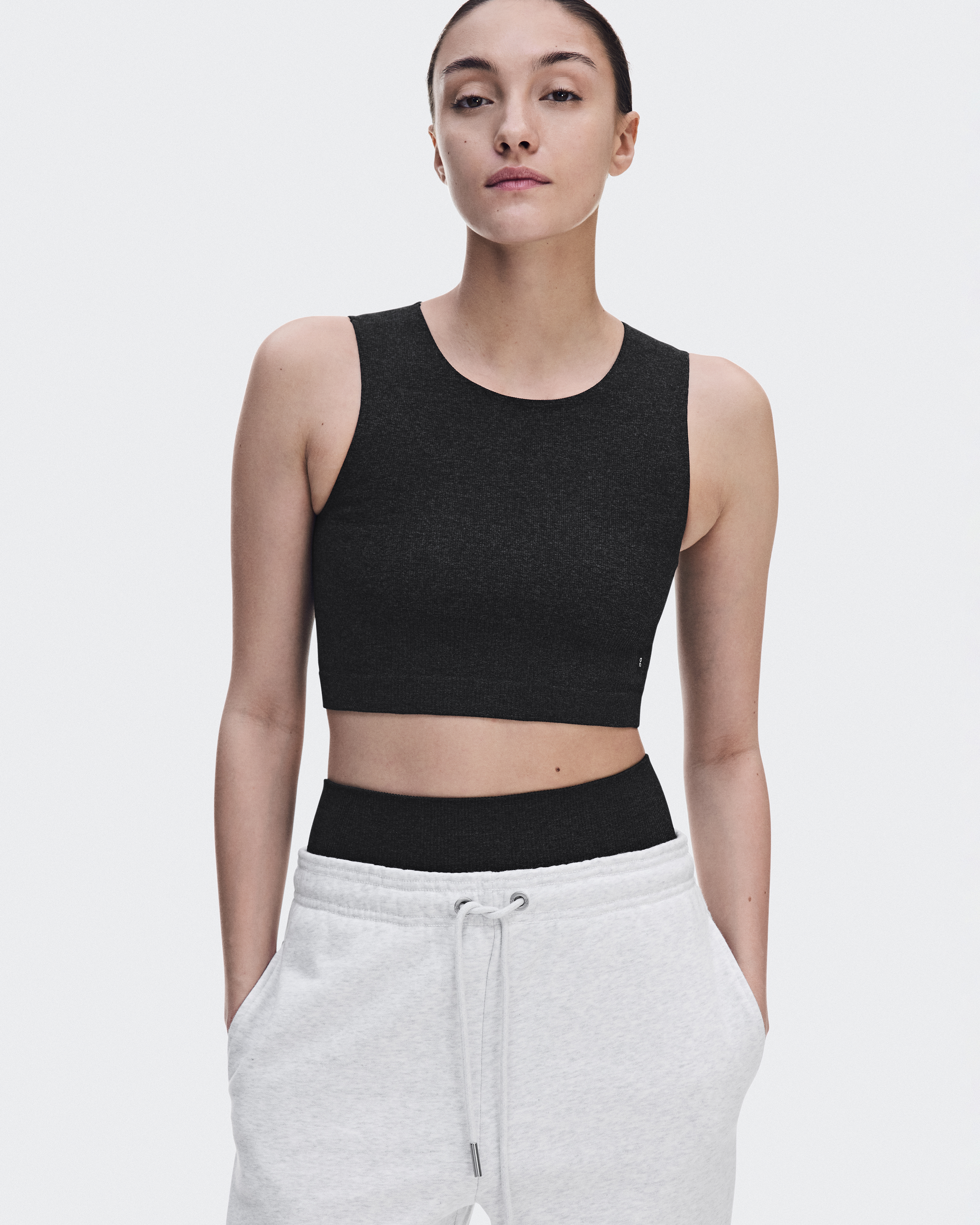 Studio Knit Crop - Ember Heather