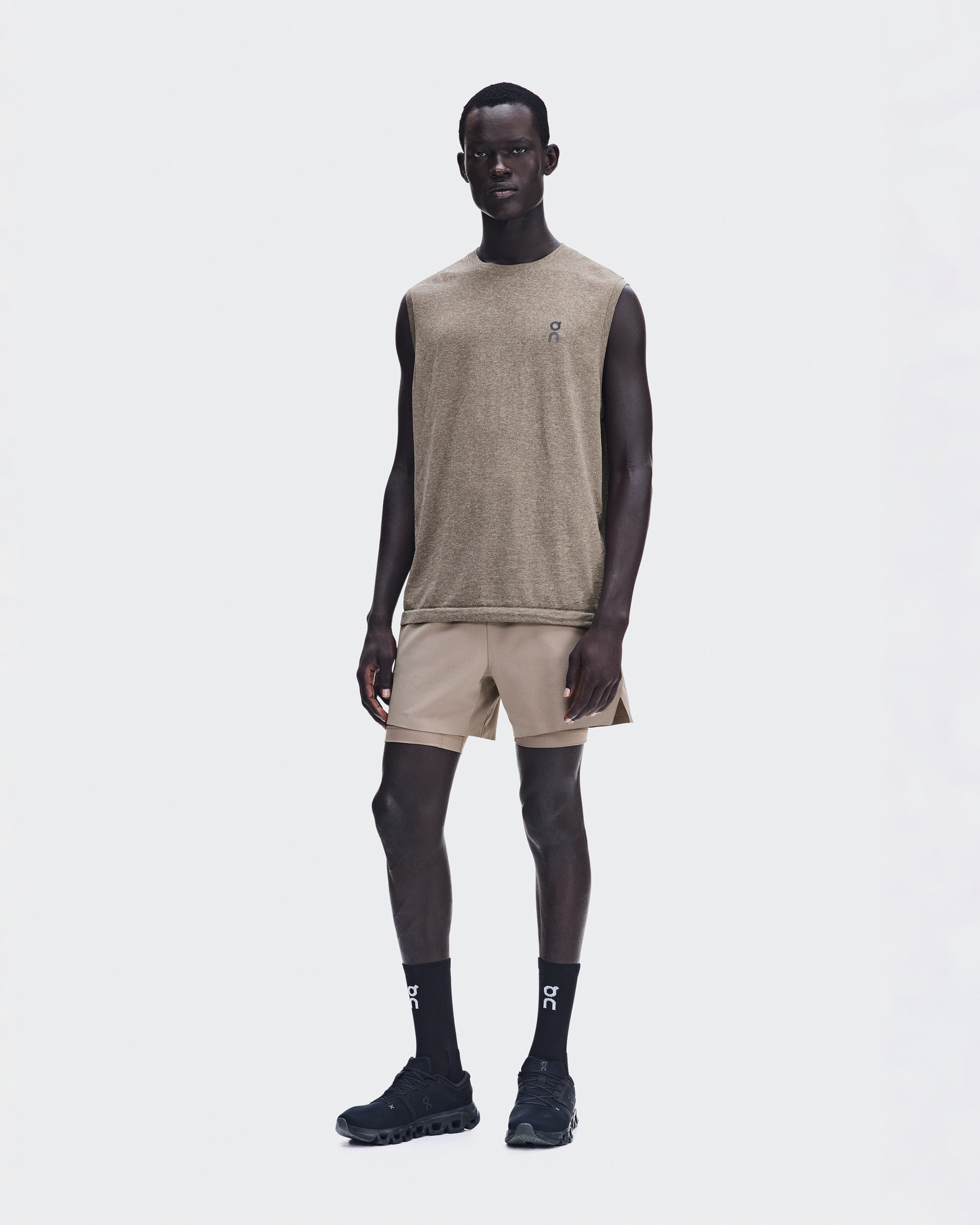 Train Flex Tank - Clay Heather