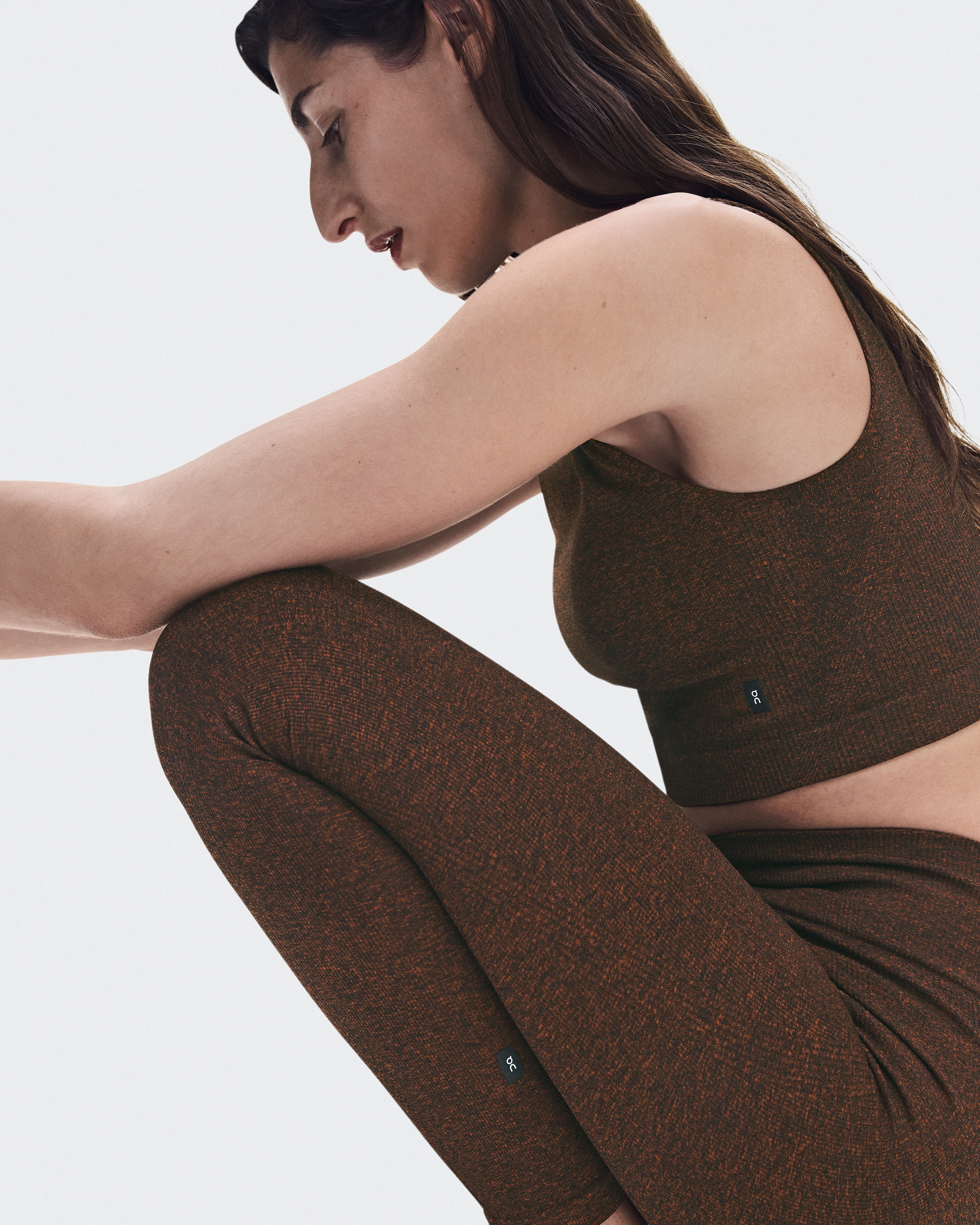 Studio Knit Leggings - Cinnamon Heather