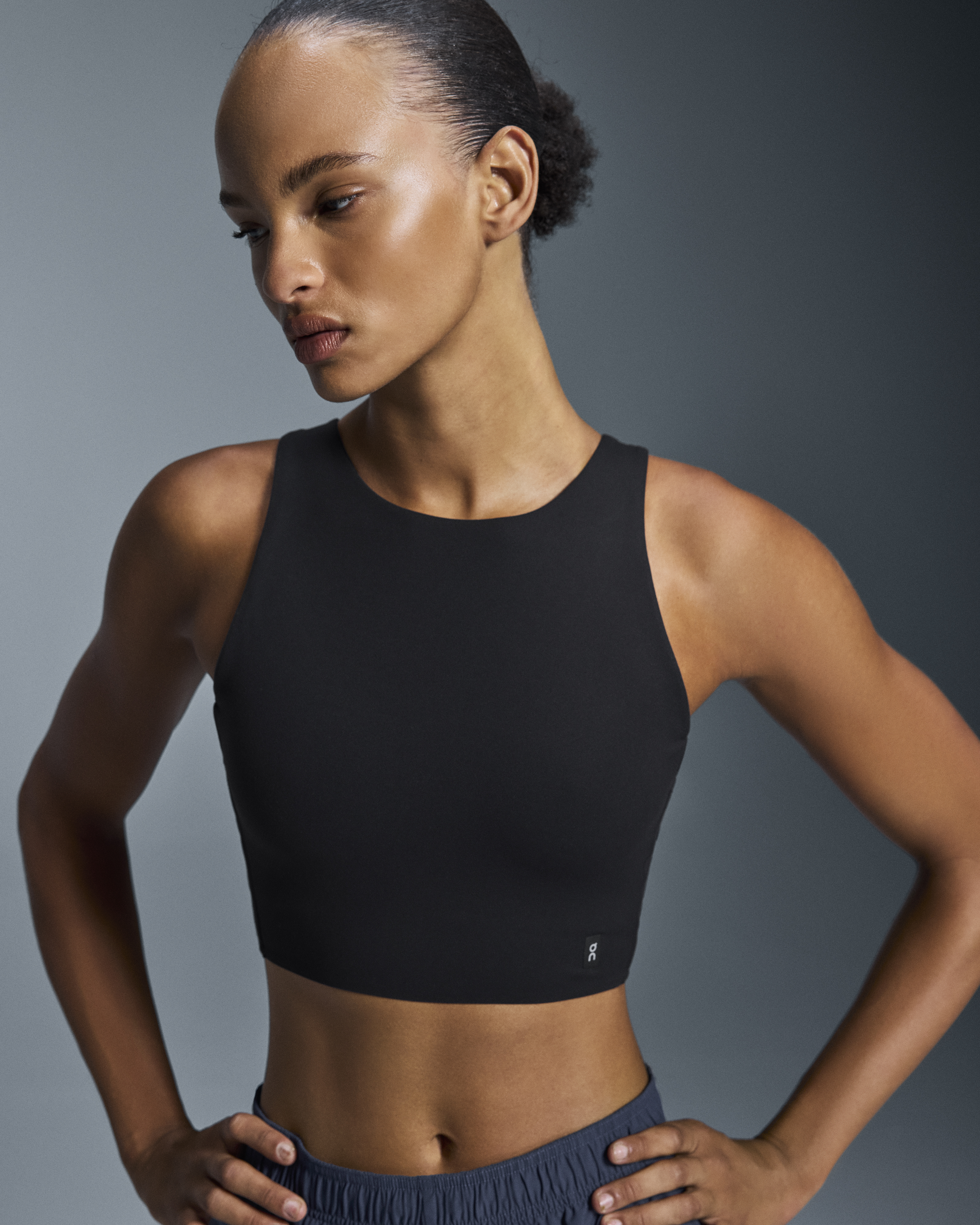 Core 2-in-1 Crop - Black