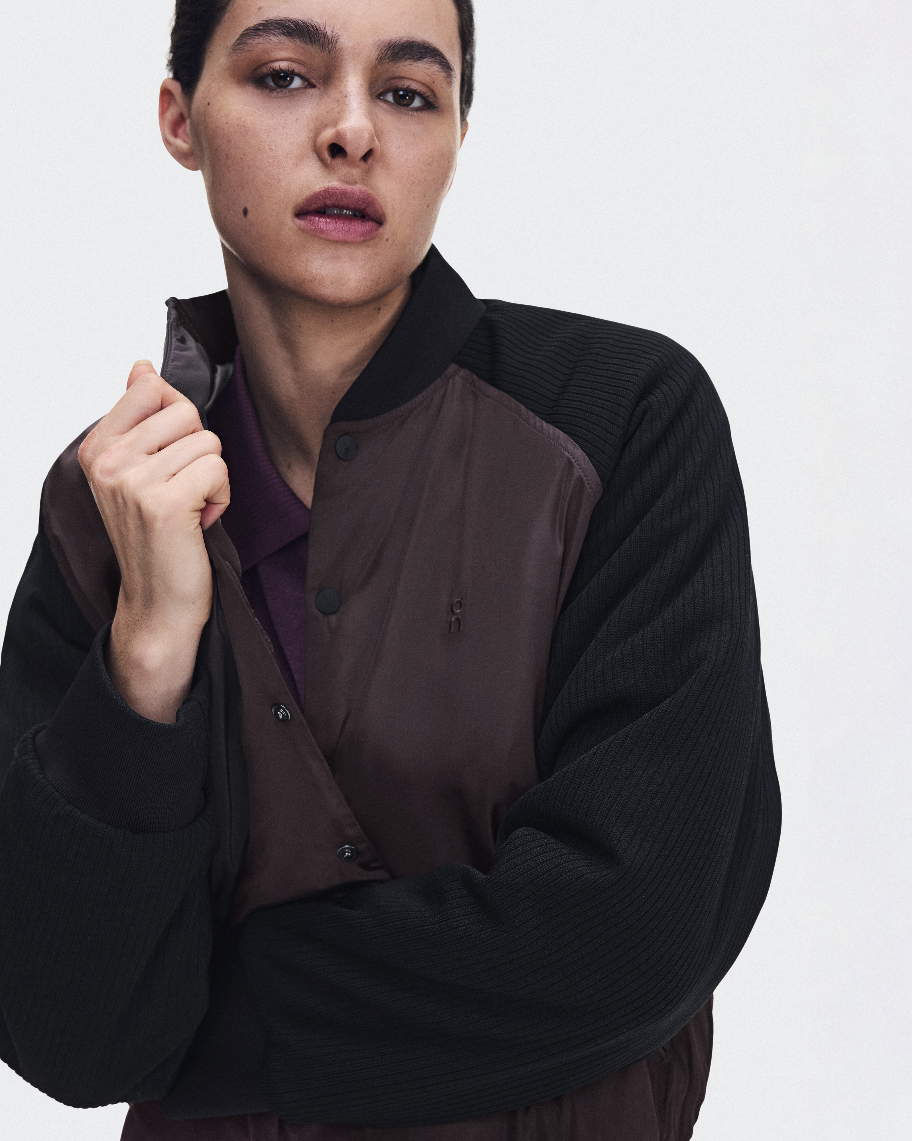 Courtside Bomber - Mulberry | Black
