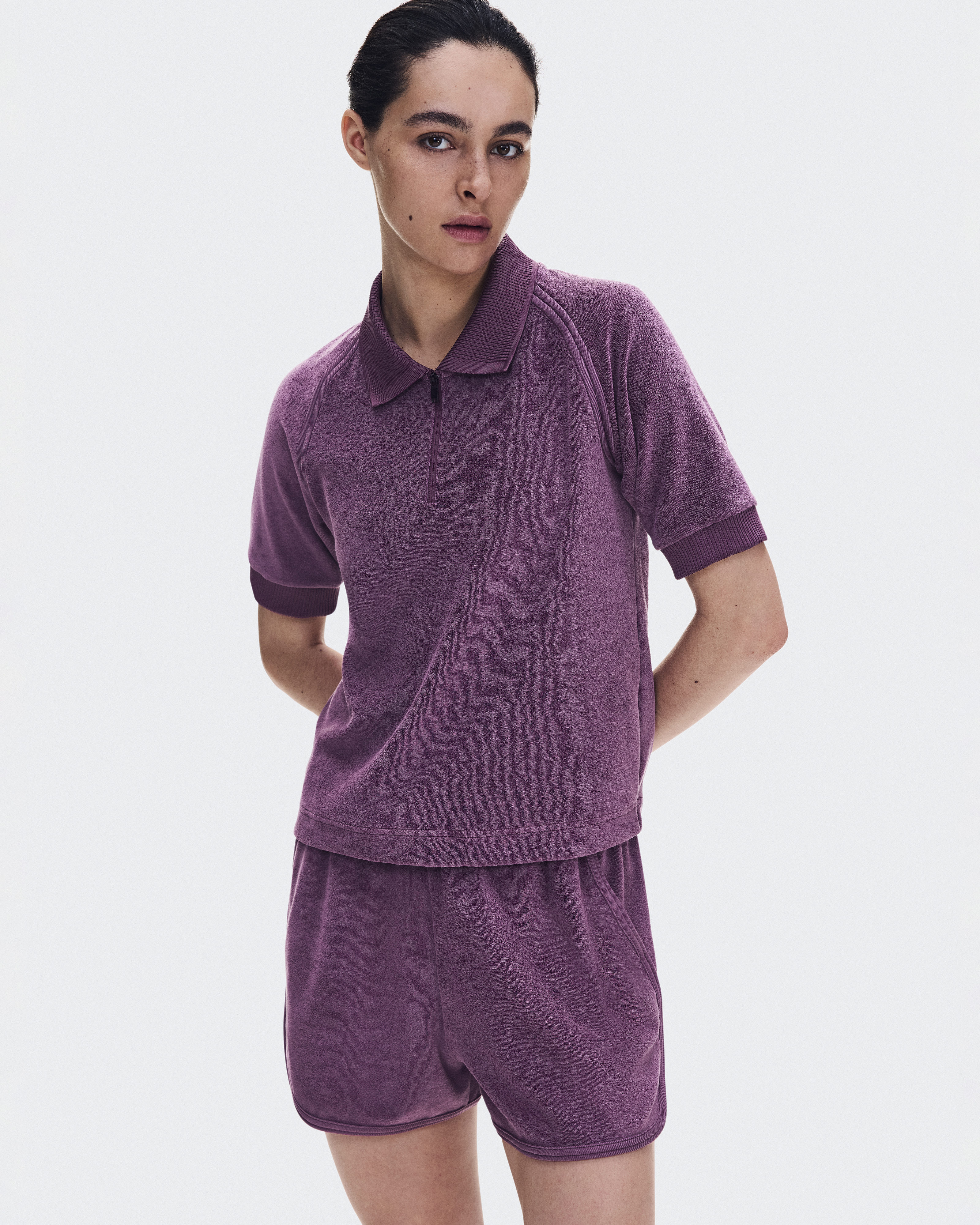 Courtside Polo Terry - Cassis