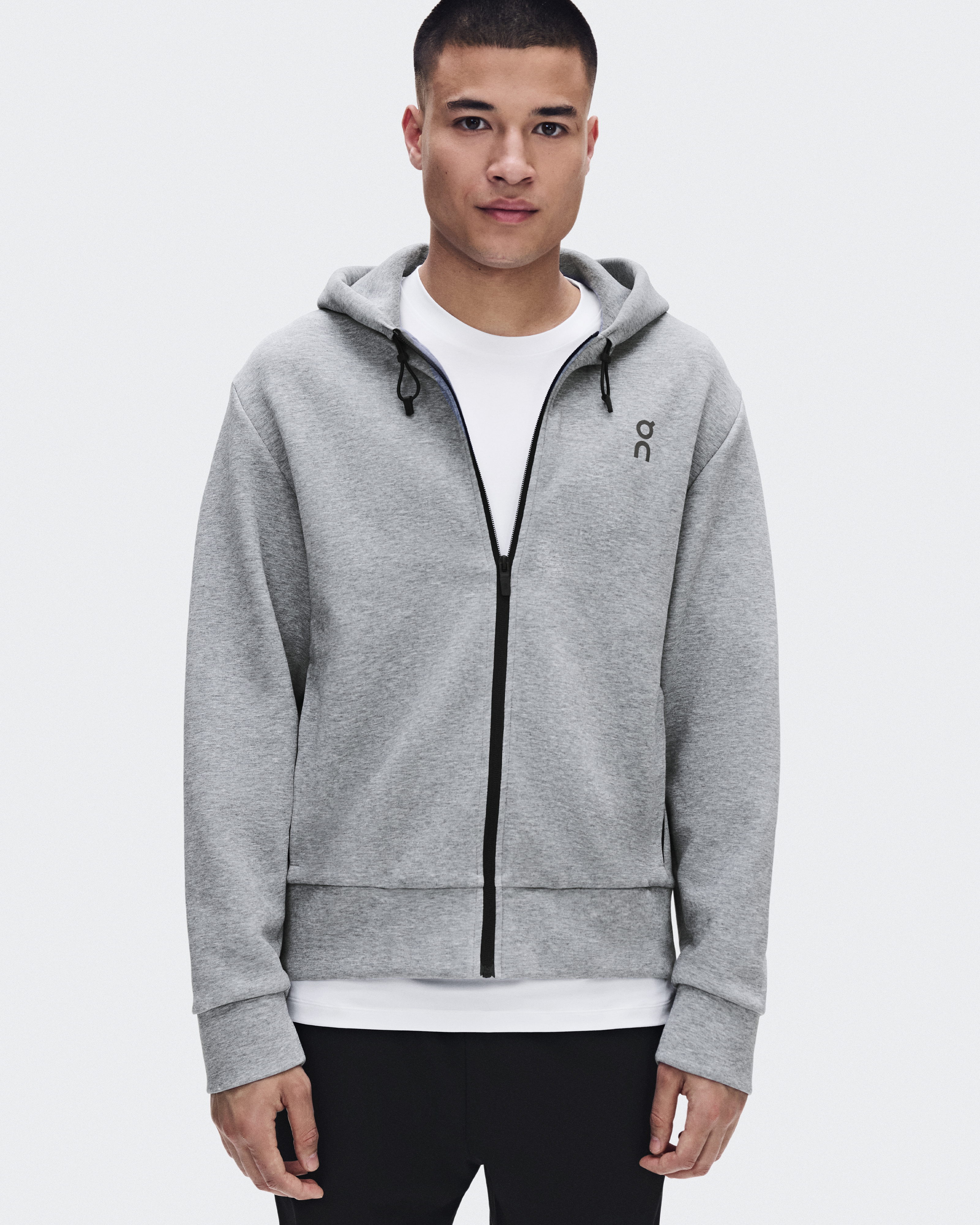 Focus Tech Zip Hoodie - Basalt
