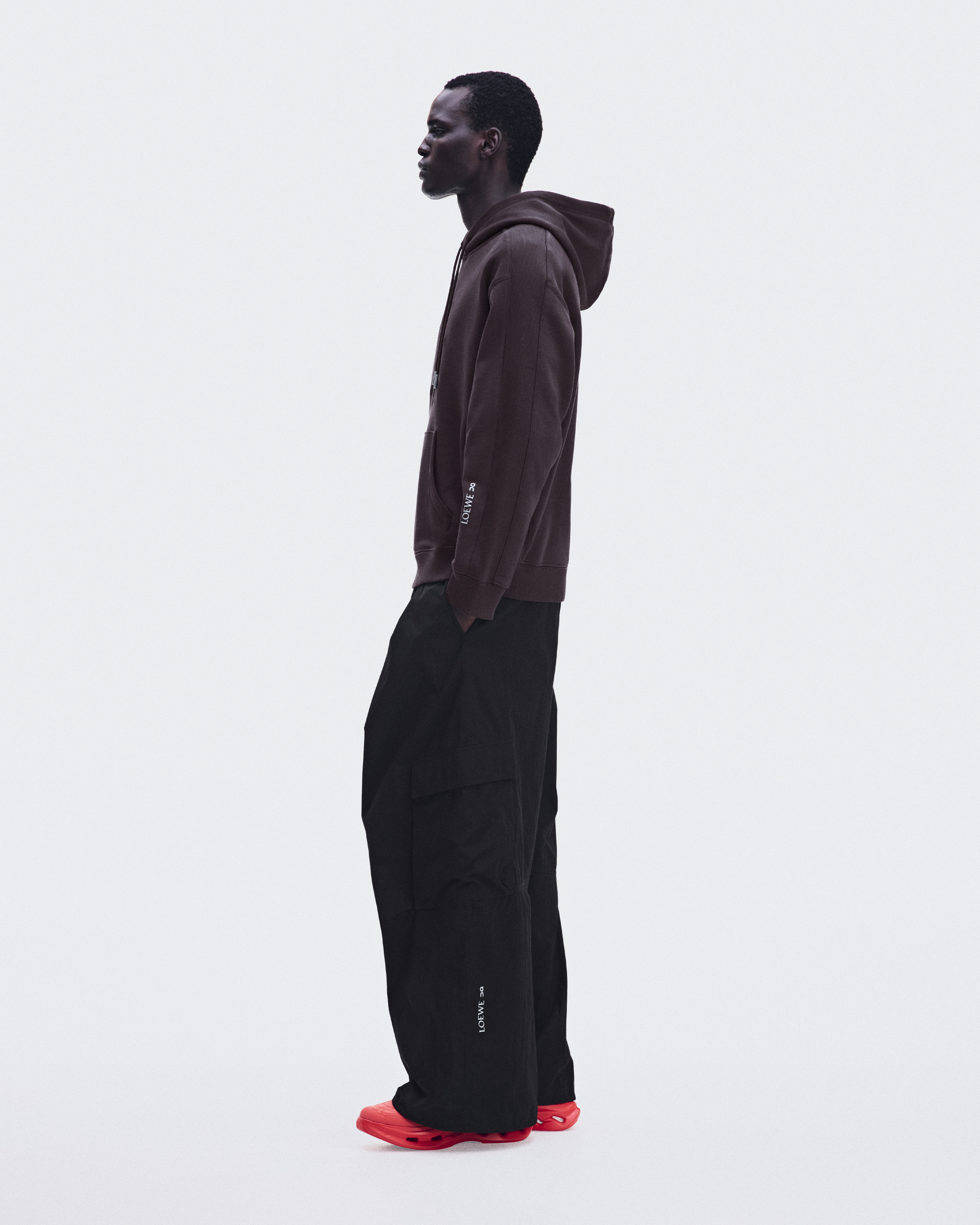 Pleated Cargo Trousers LOEWE - Black