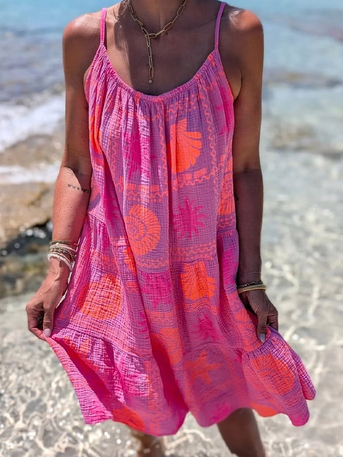 ✨Stylish Resort Printed Slip Dress