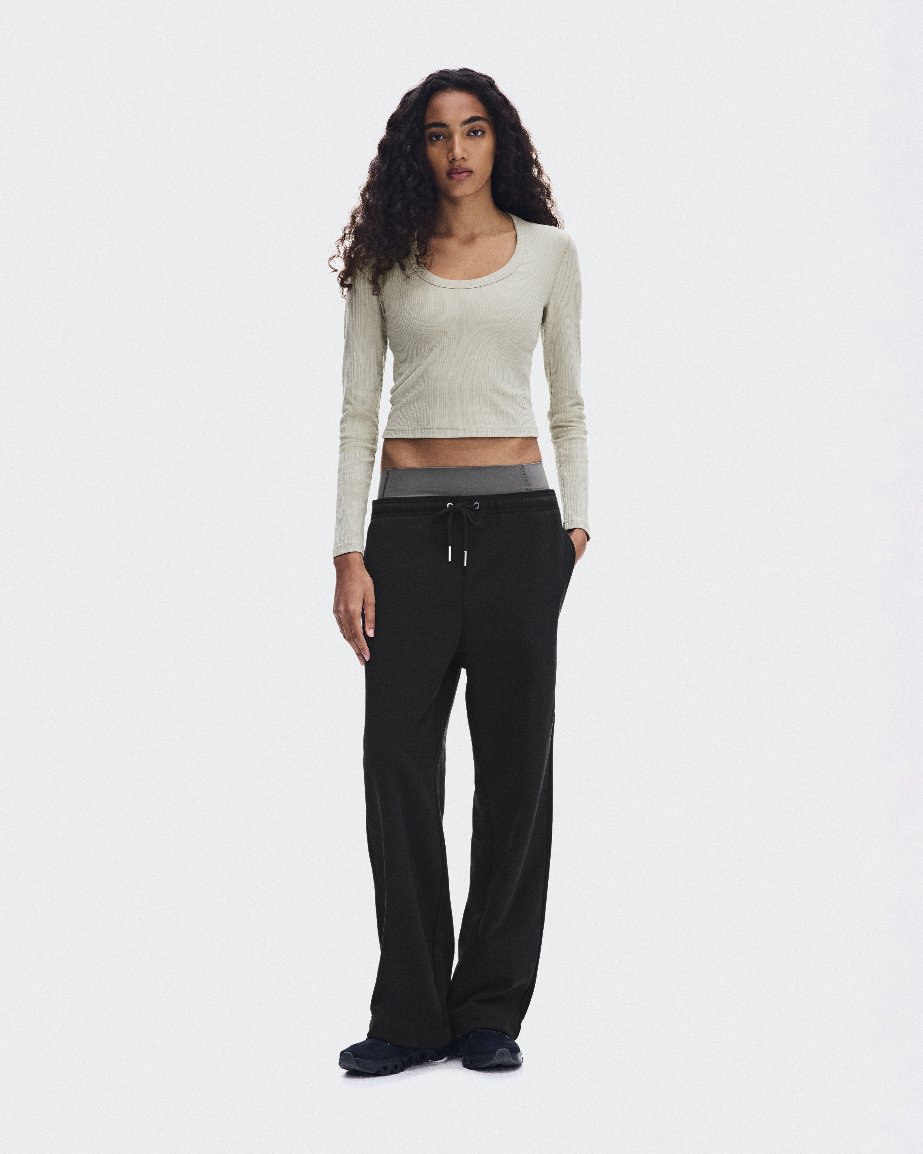 All-Day Ribbed Long-T - Brume