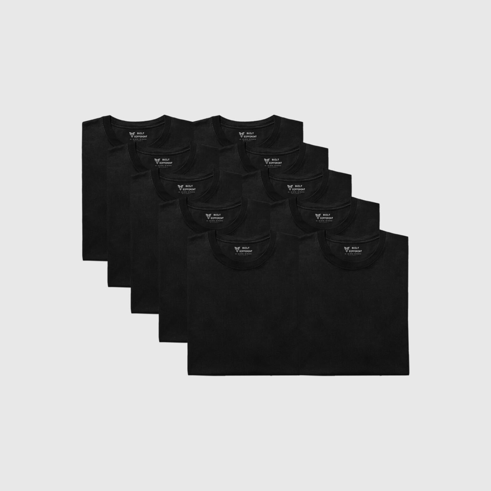 All Black Crew 10-Pack