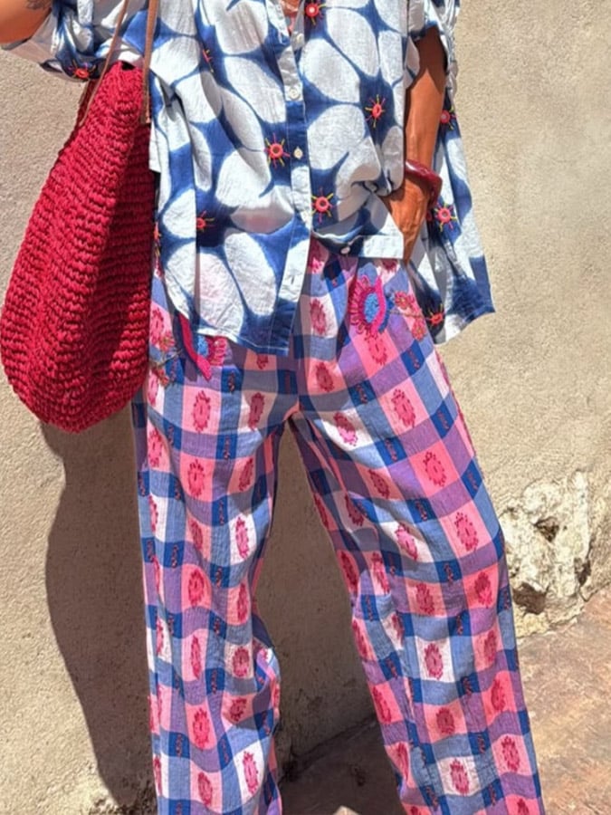 ✨Stylish Printed Loose-Fit Vacation Trousers