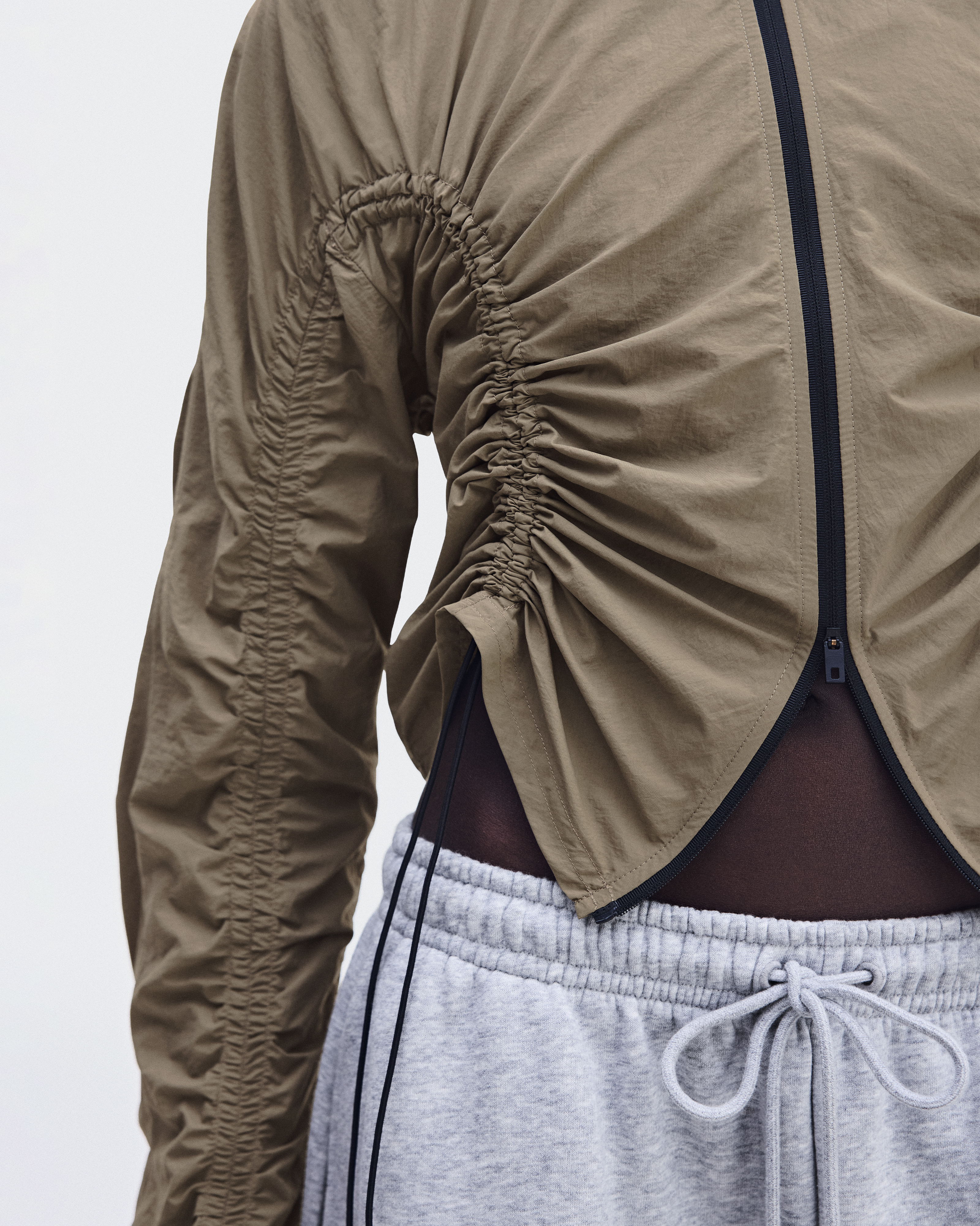Ruched Lightweight Jacket - Lynx