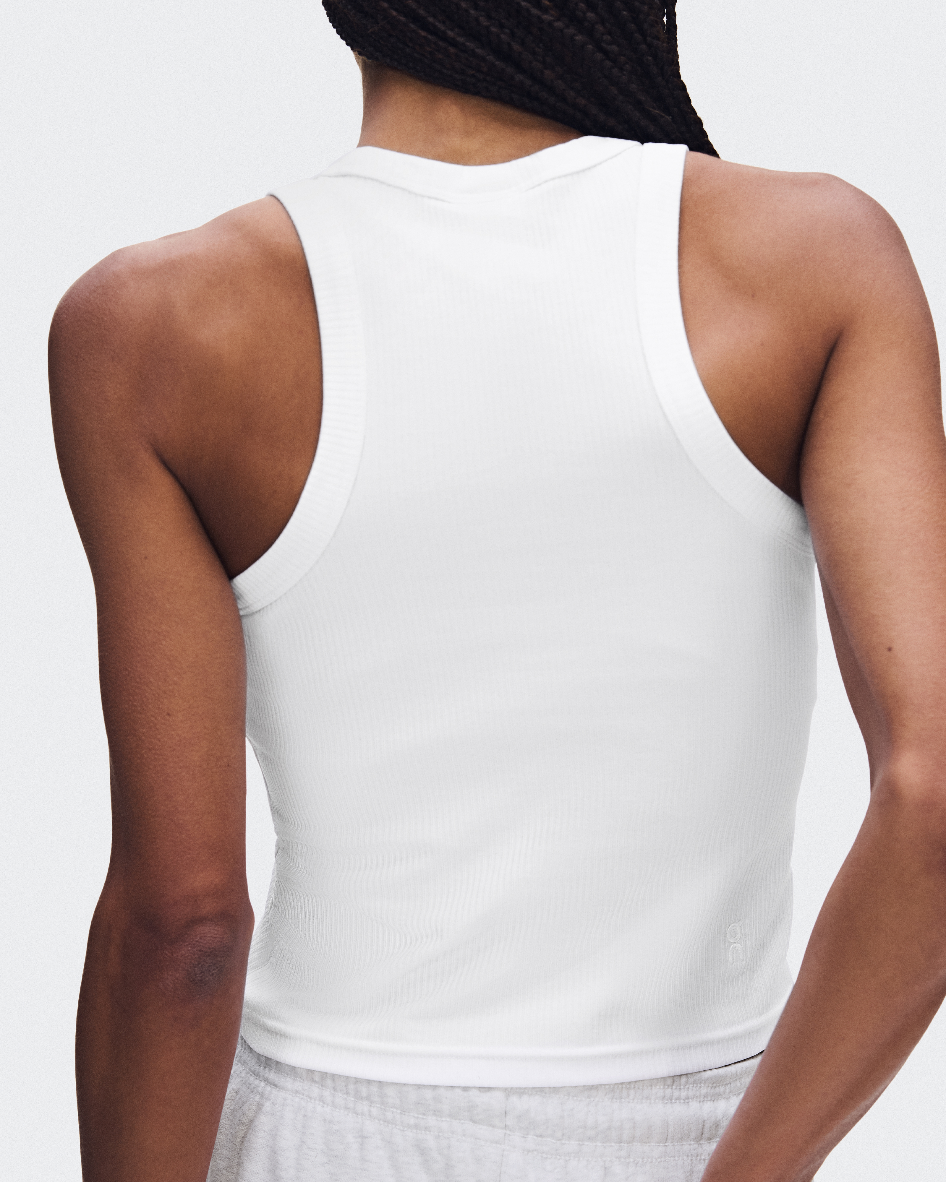 All-Day Ribbed Tank - White
