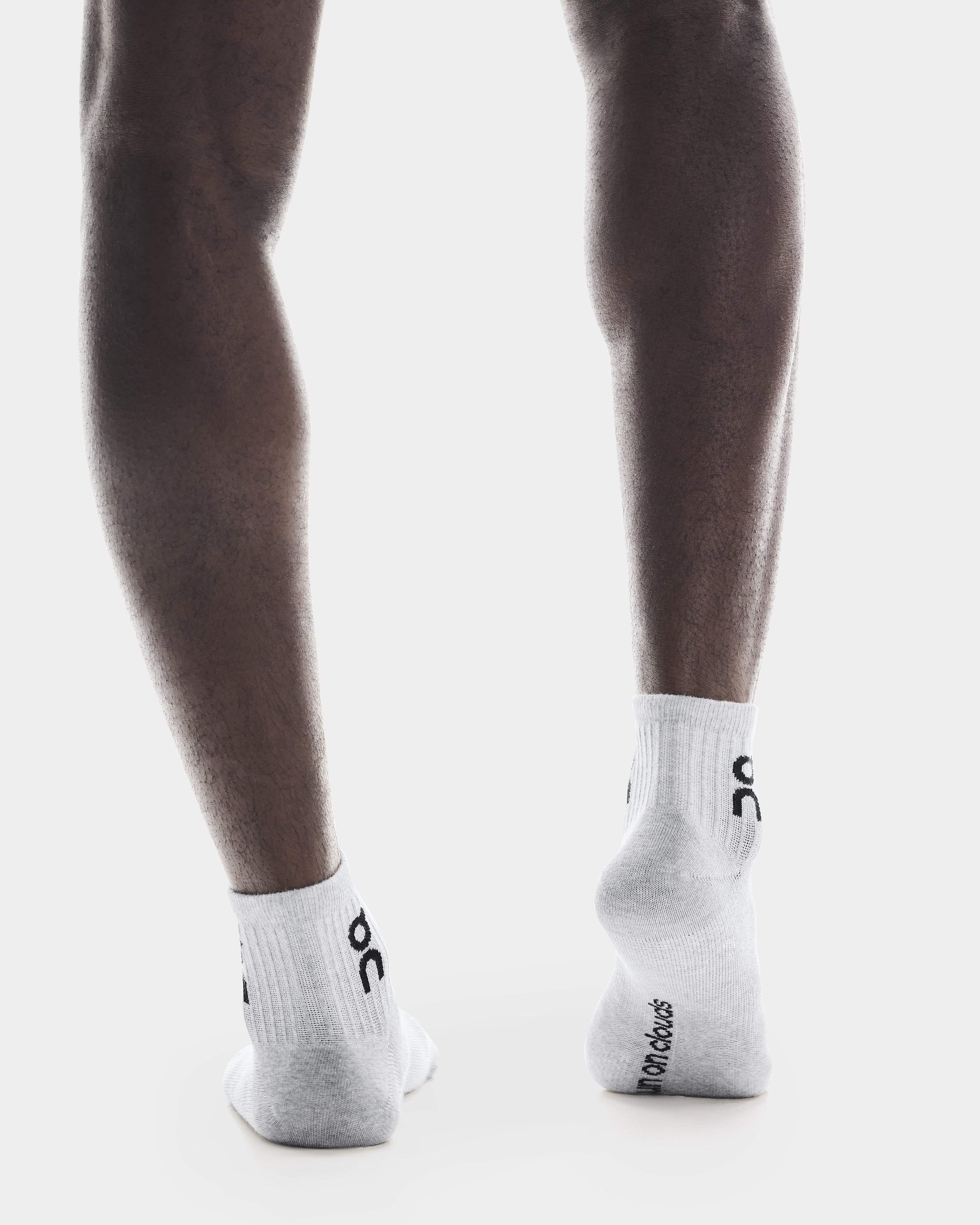 Logo Sock Mid 3P - Heather Gray