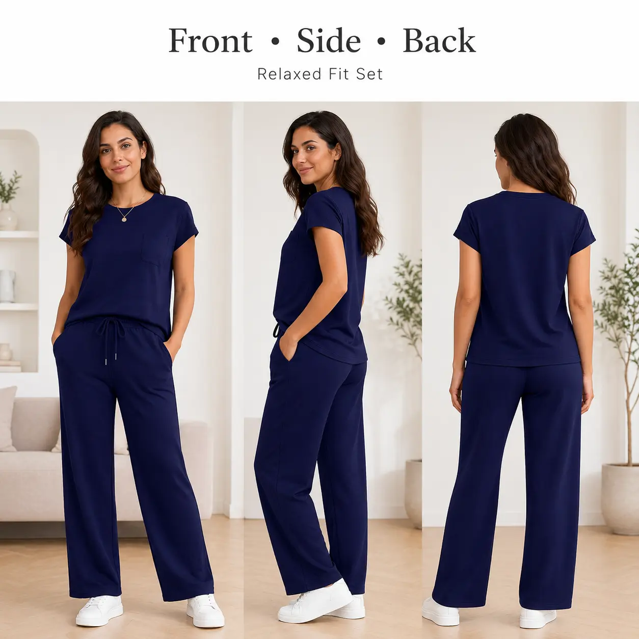 OFEEFAN Women's Casual Summer Travel 2 Piece Set