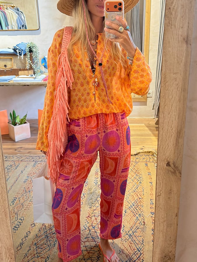 Printed Loose-Fit Shirt