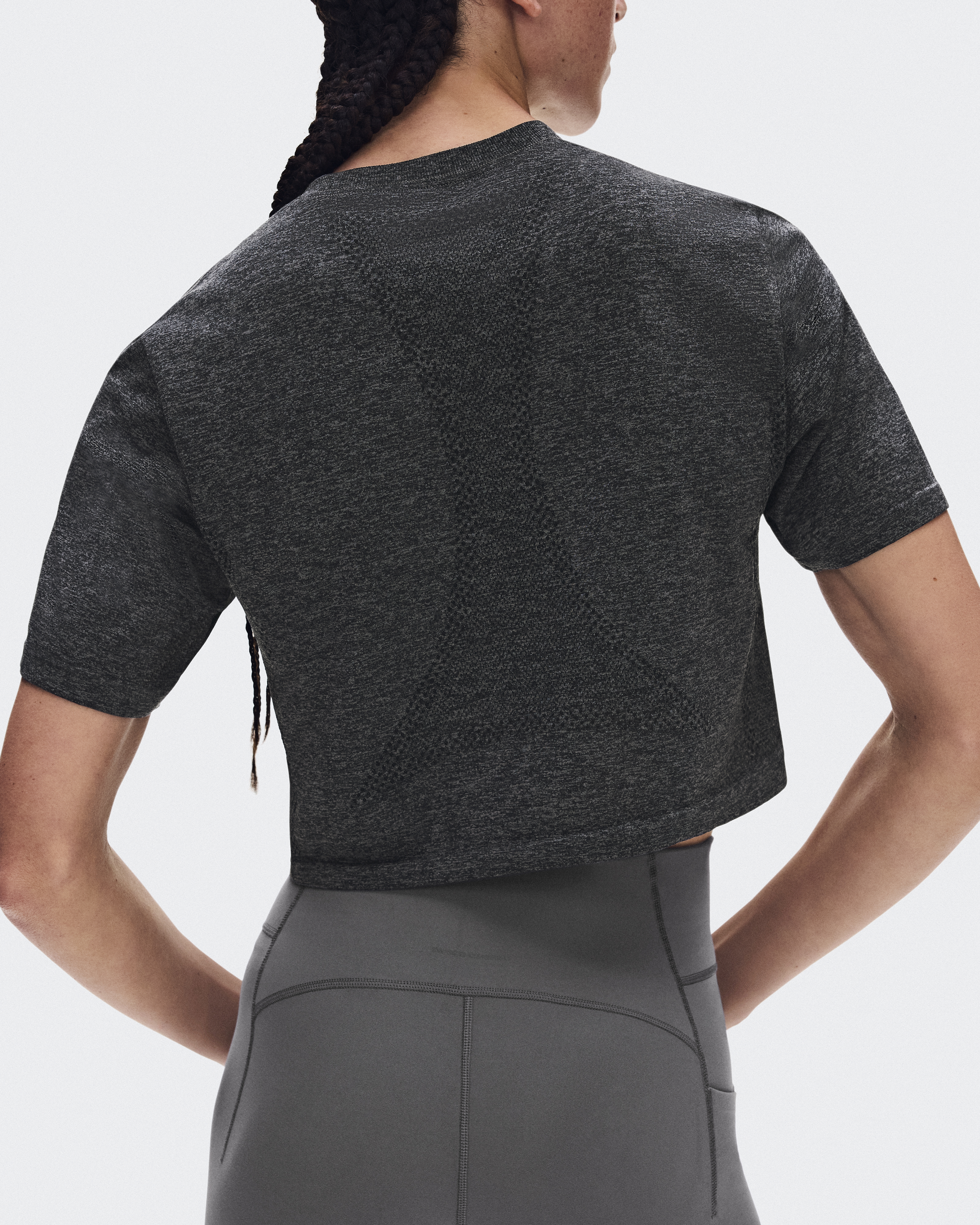 Train Flex-T Crop - Ember Heather