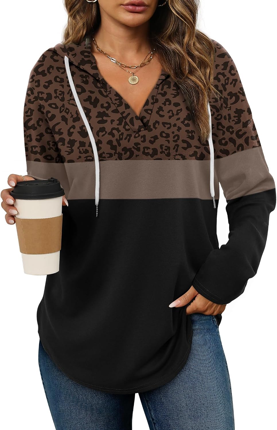 Womens Fashion Tops Hoodies for Women Pullover Oversized Sweatshirts Long SLeeve Shirts Loose Fit